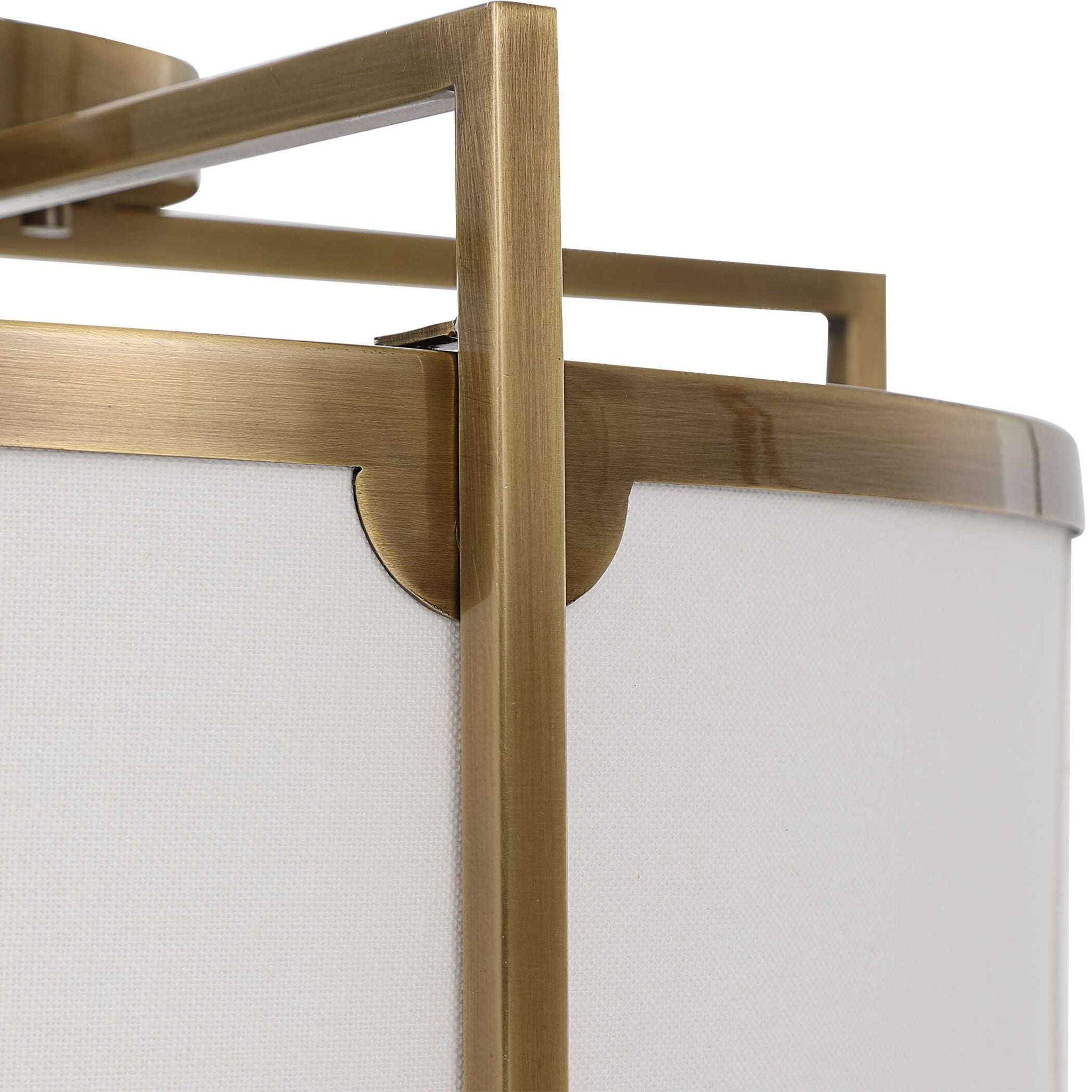 Colfax - 3 Light Semi Flush - Brass - Image 2