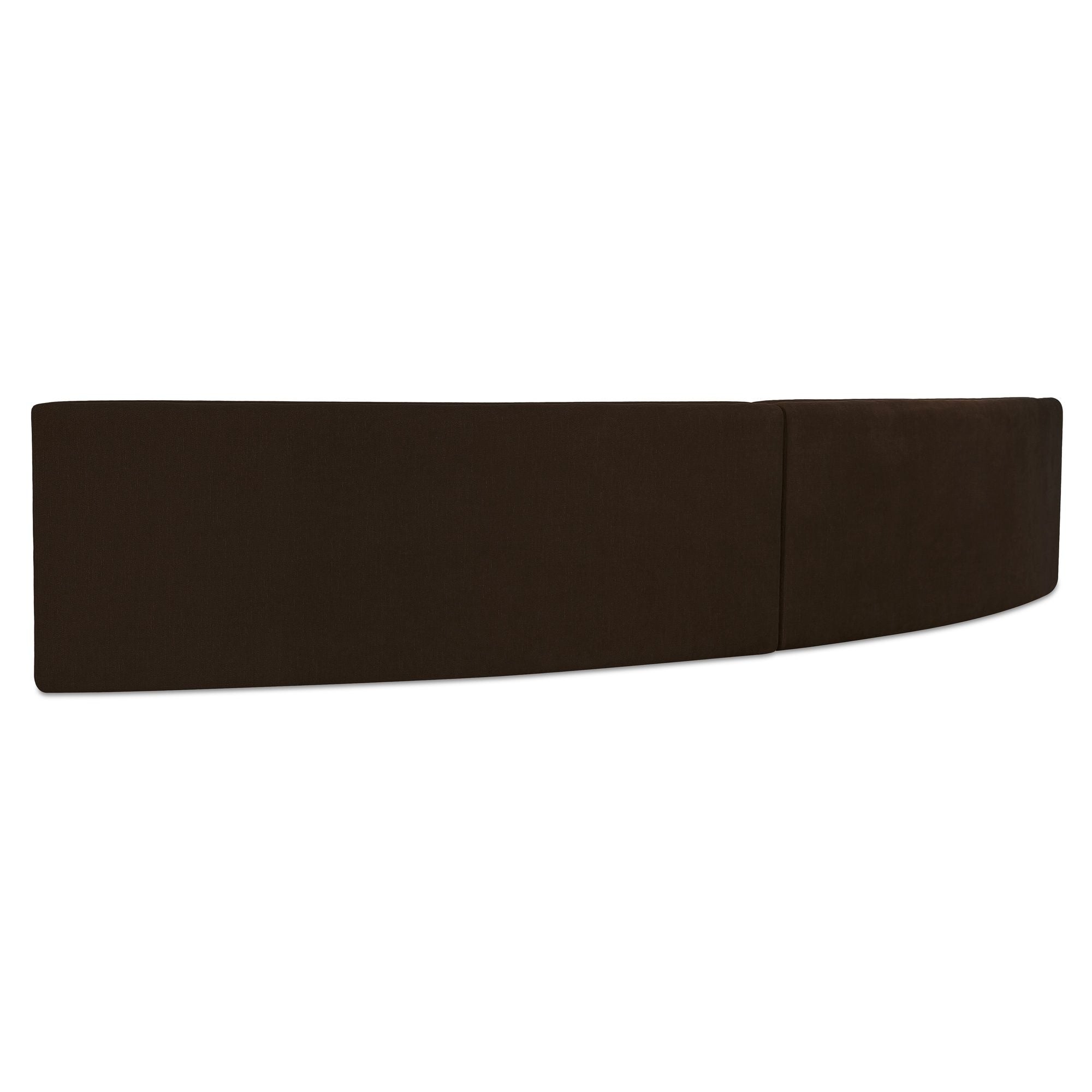 Naomi - 2 Piece Concave Modular Sectional - Dark Brown - Image 2