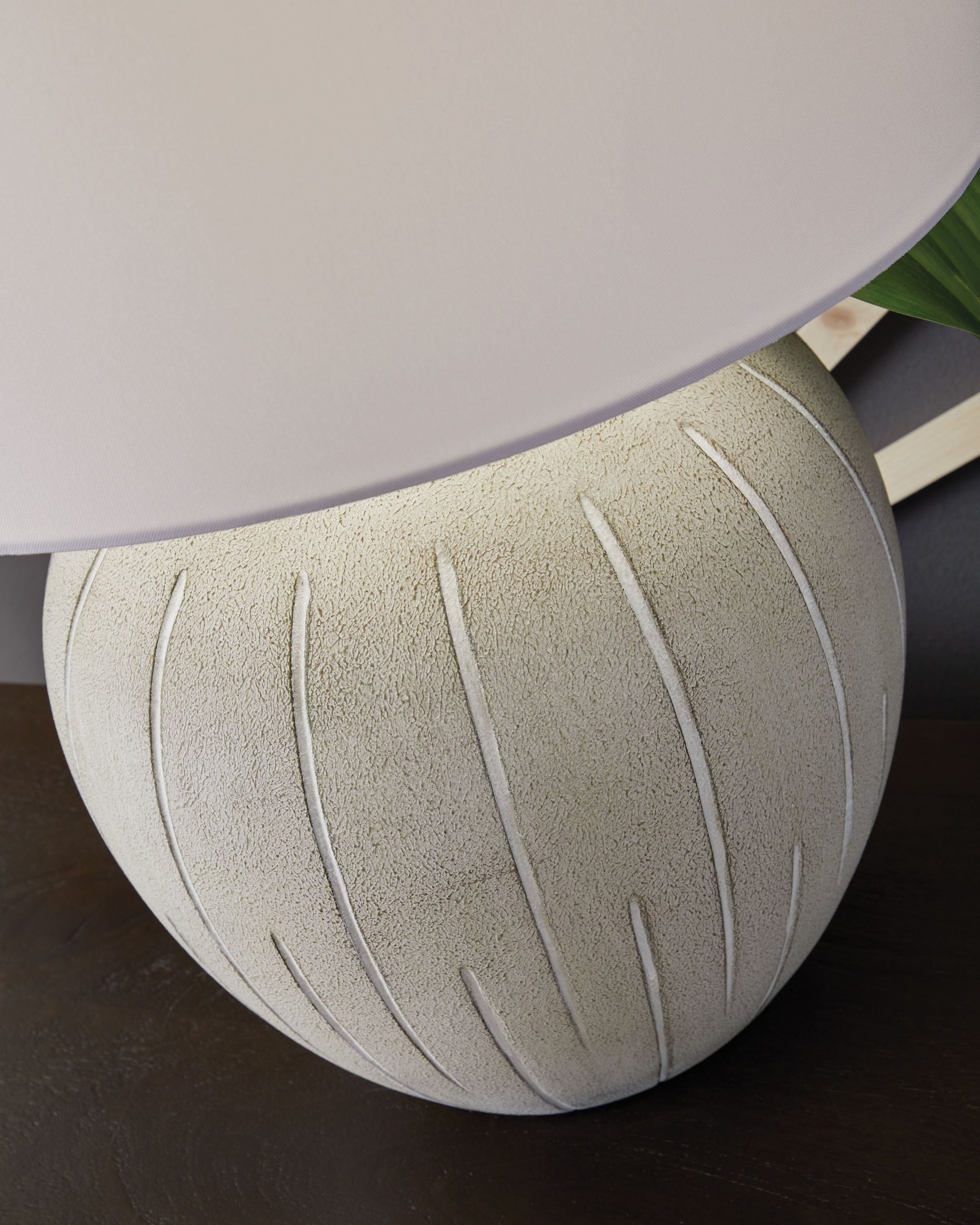 Calbert - Poly Table Lamp - Warm Gray - Image 2