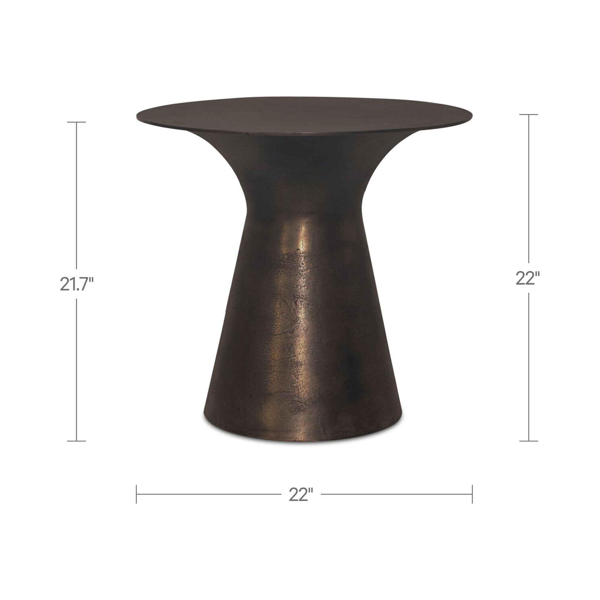 Bardo - Outdoor Side Table - Deep Bronze - Image 2