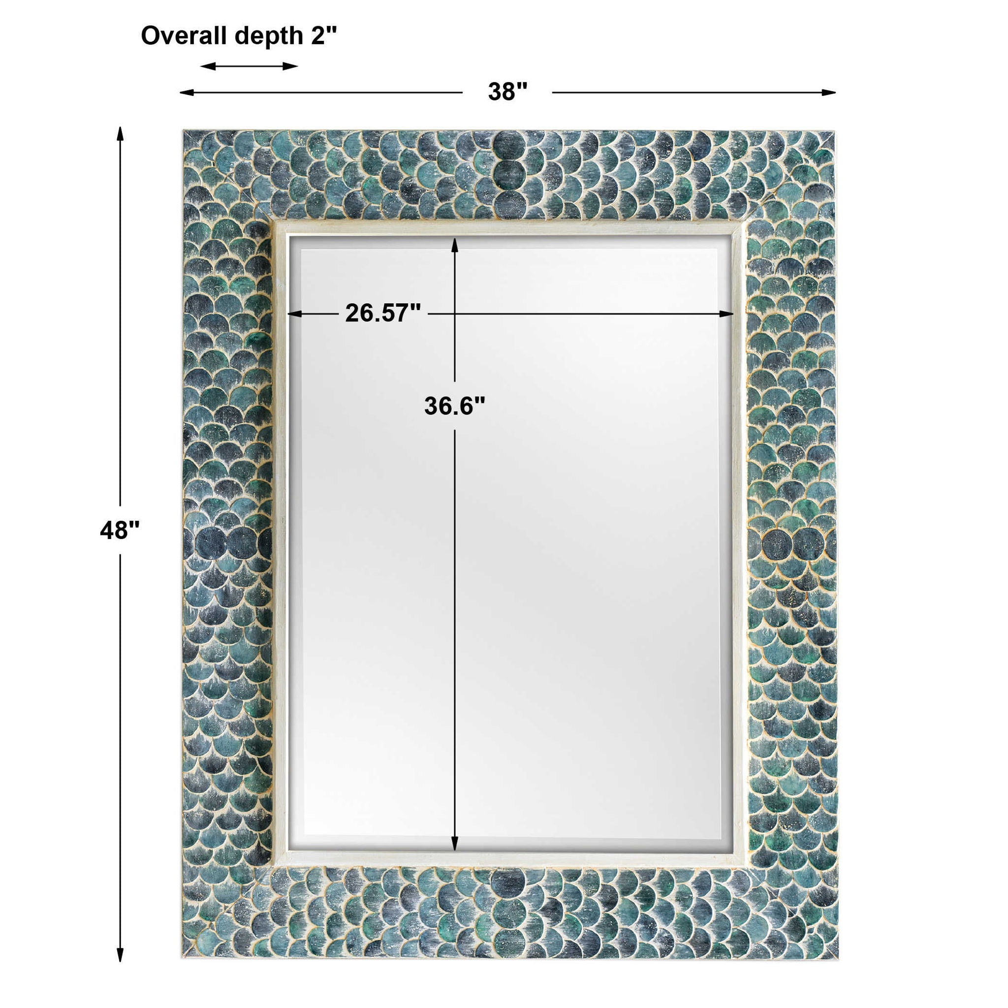 Makaria - Coastal Mirror - Blue - Image 2