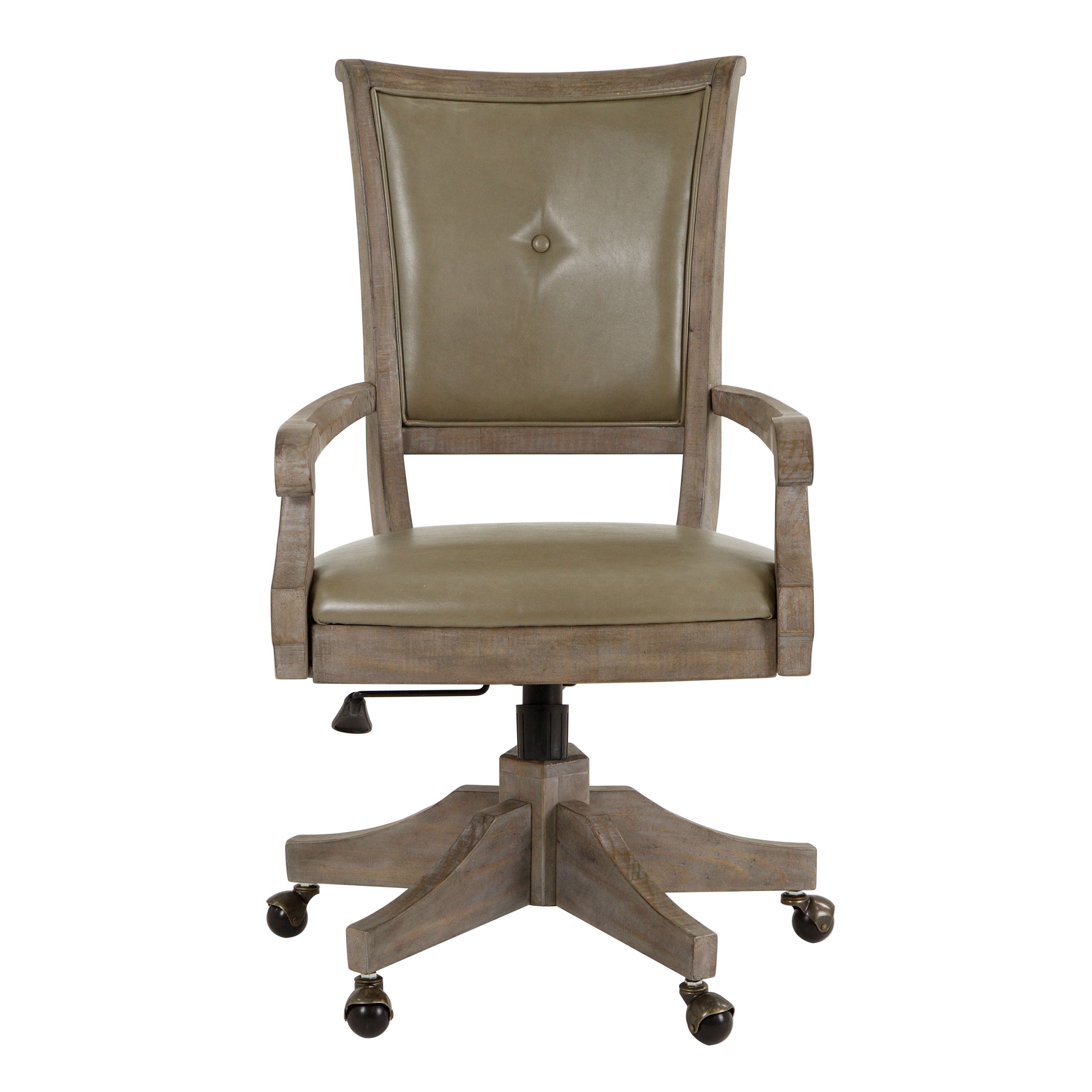 Lancaster - Fully Upholstered Swivel Chair - Dove Tail Gray - Image 3