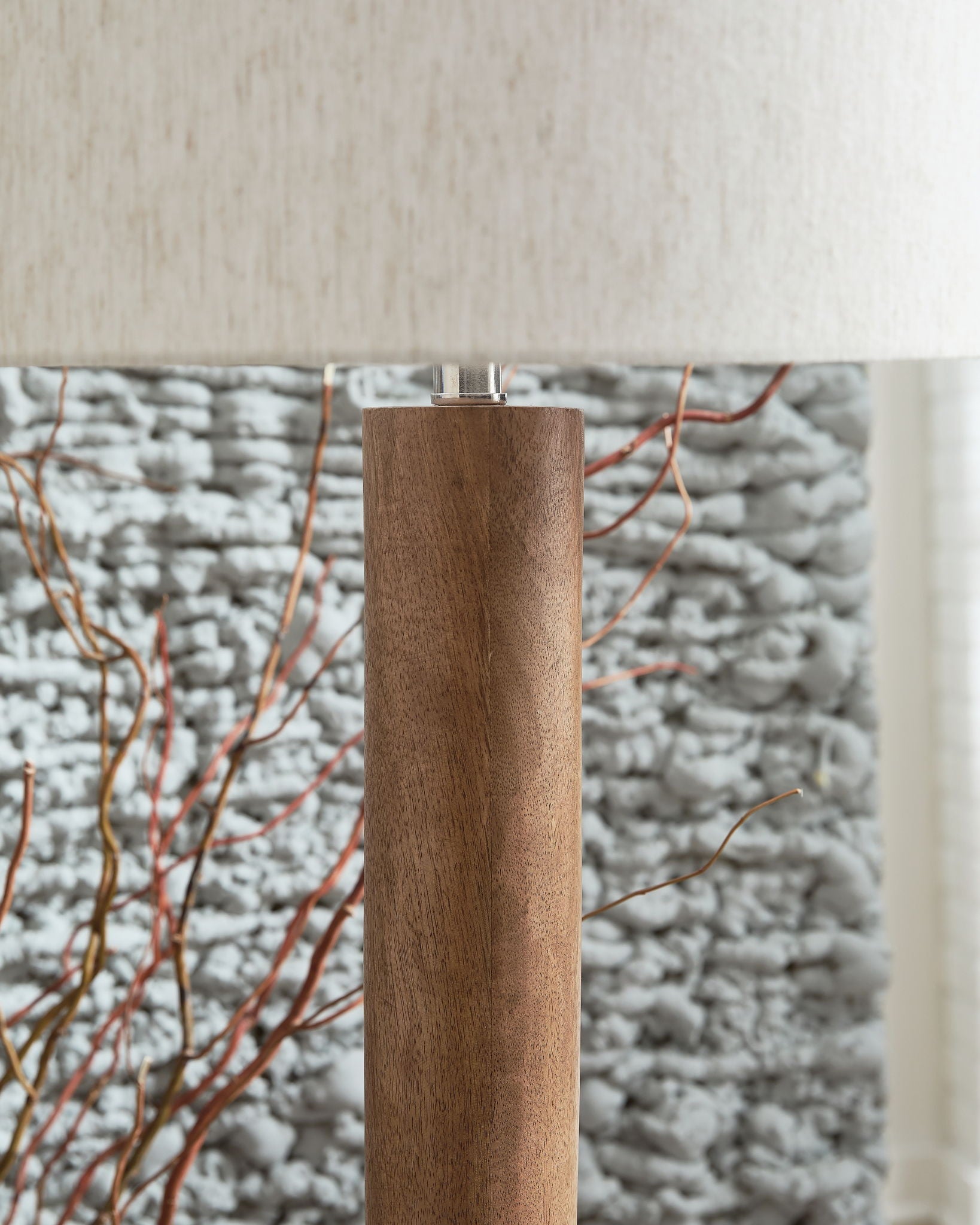 Ailsa - Wood Floor Lamp - Natural Brown - Image 2