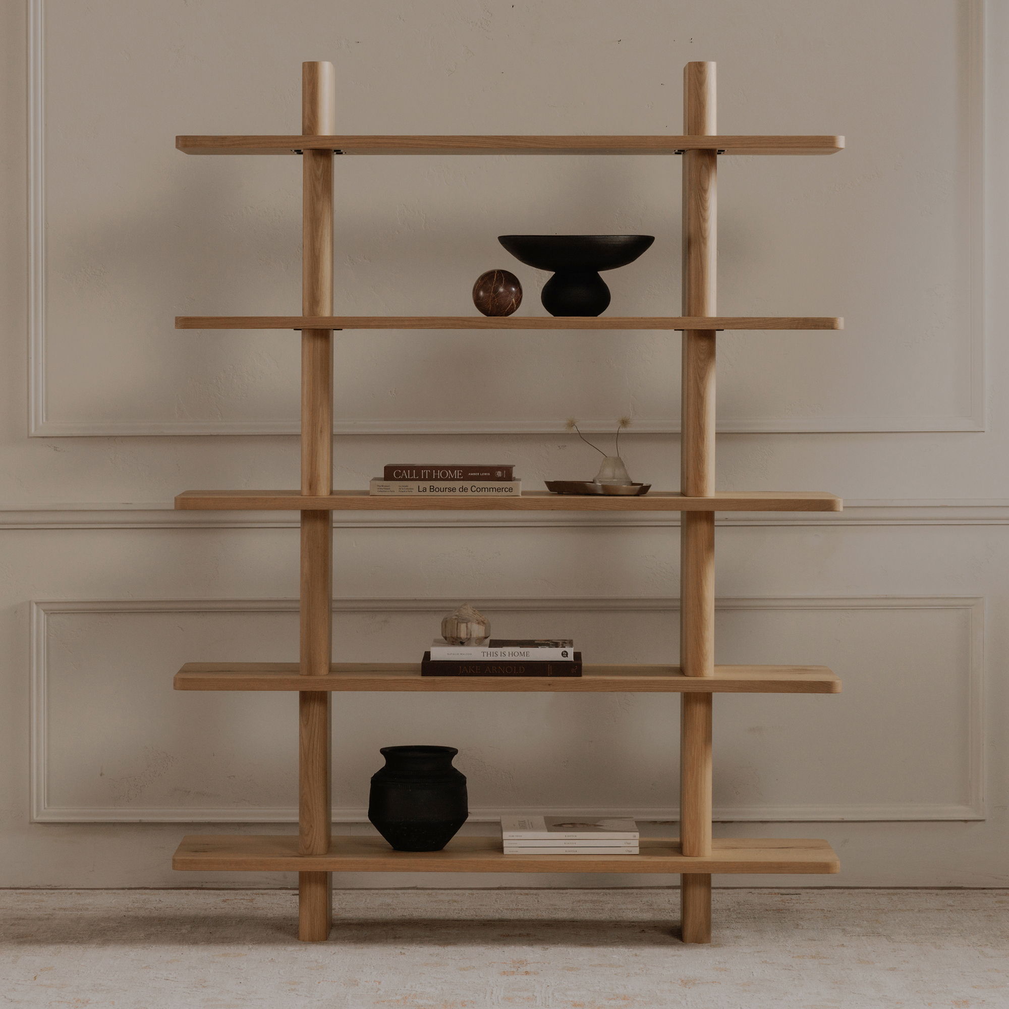 Casey - Large Standard Bookcase - Light Brown - Image 2