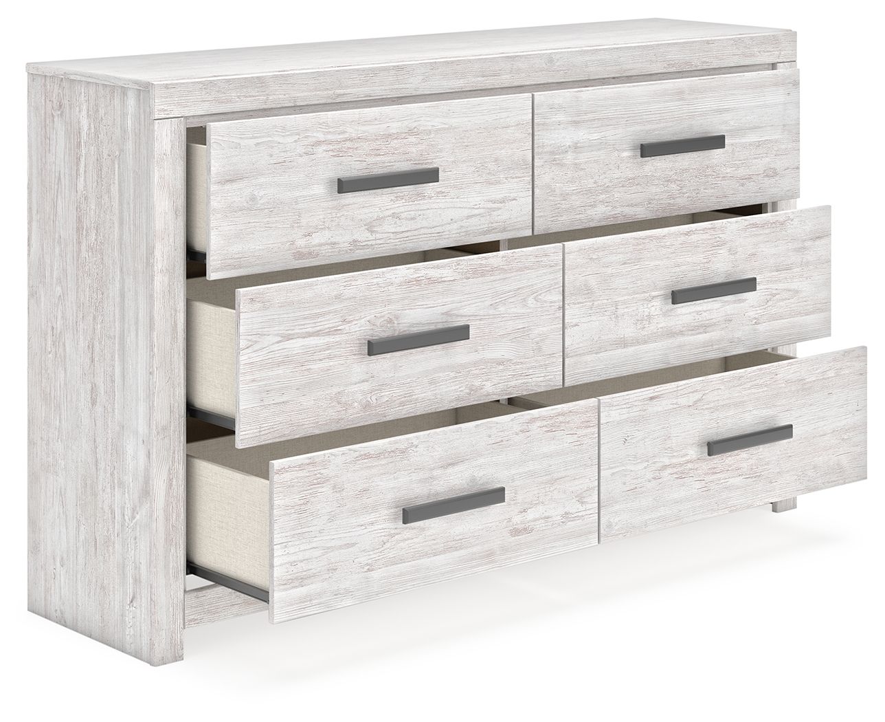 Cayboni - Six Drawer Dresser - Whitewash - Image 3