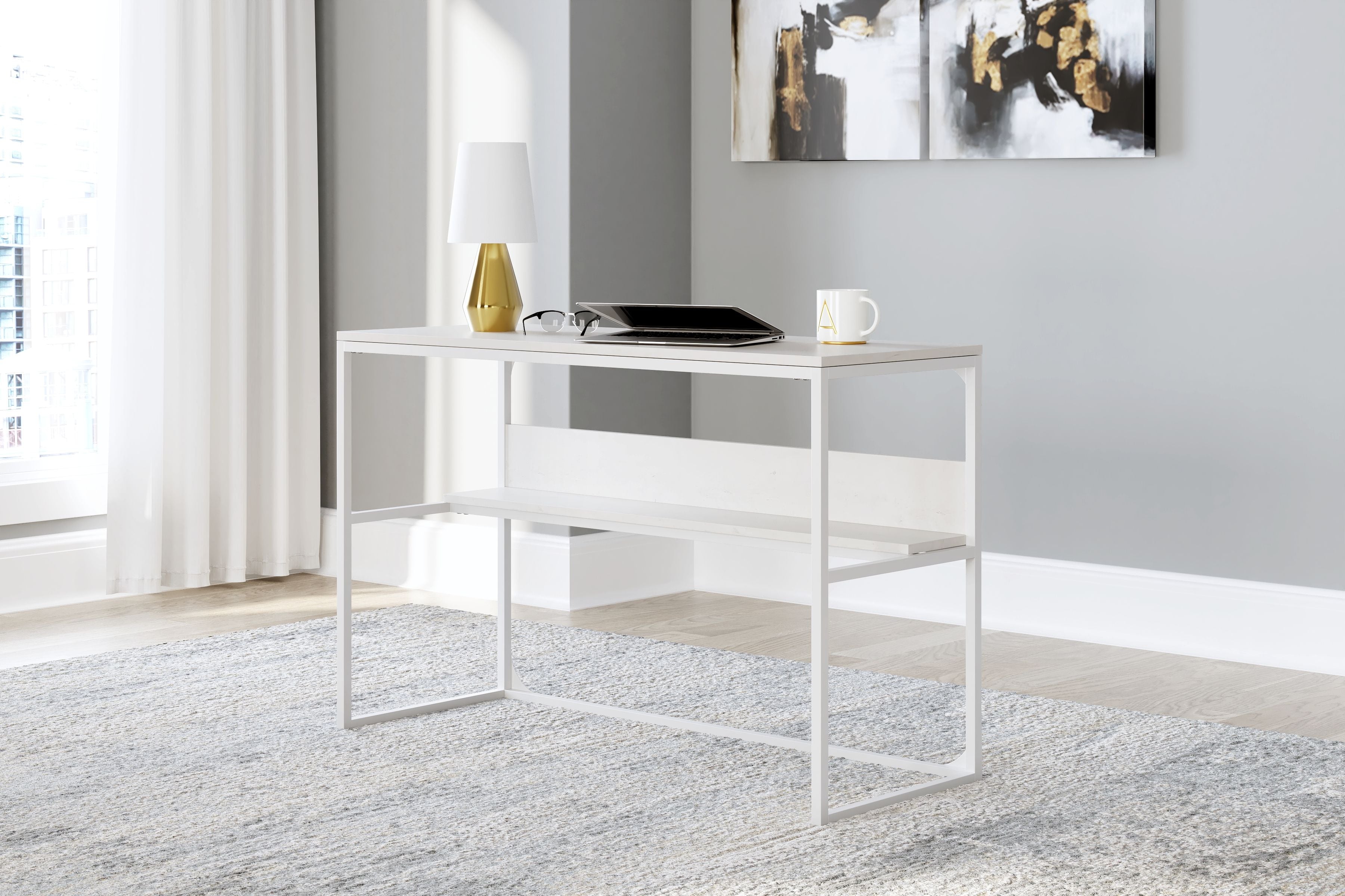 Deznee - 48" Home Office Desk - White - Image 3