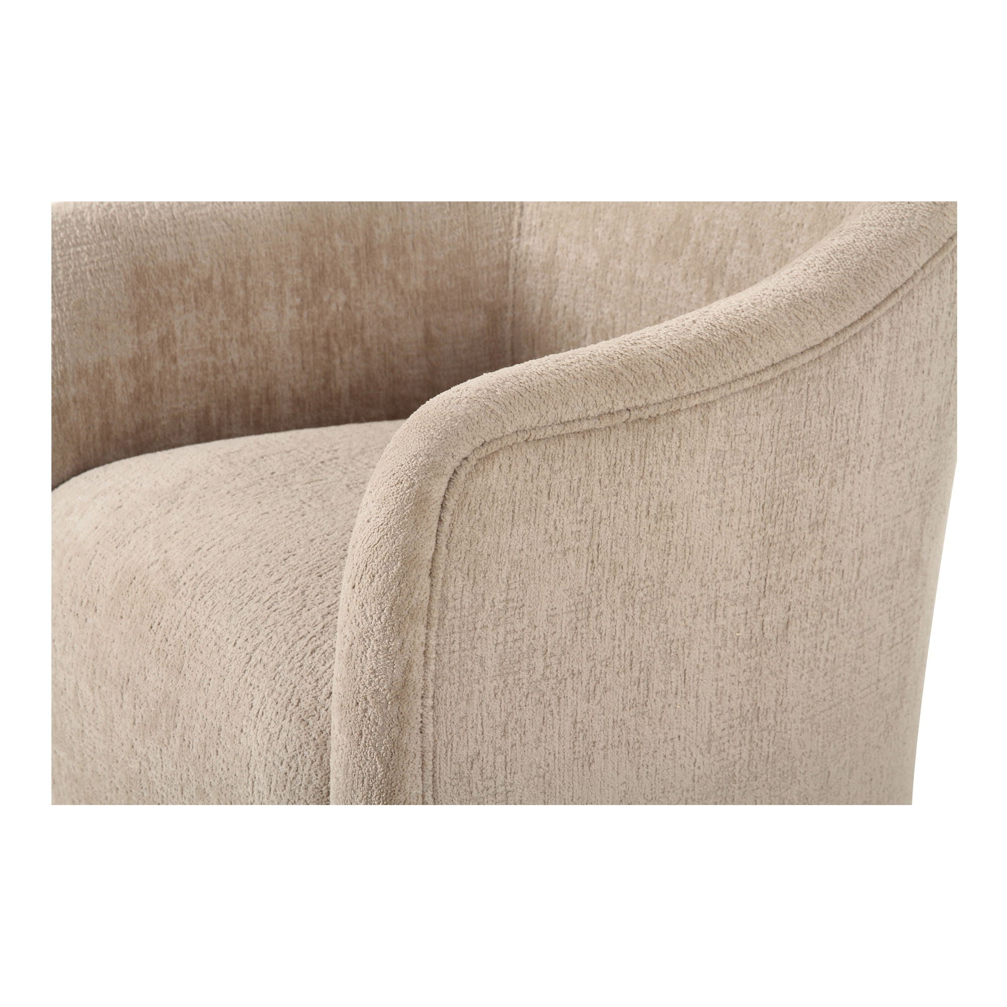 Drava - Rolling Dining Chair - Beige - Image 2