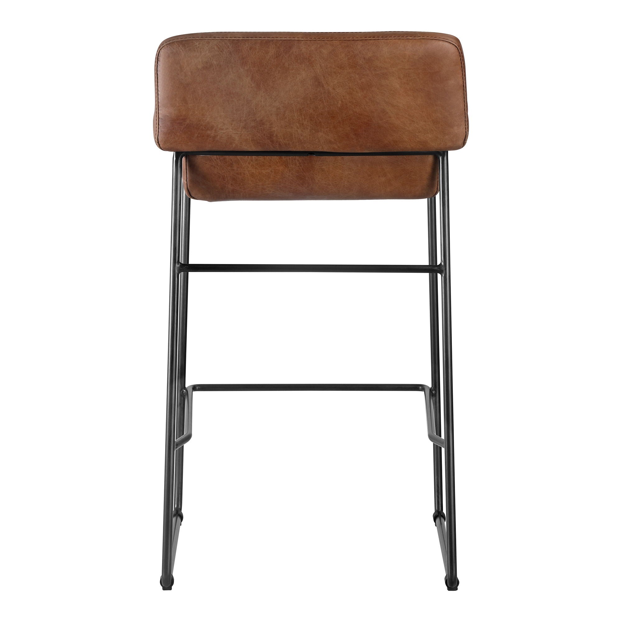 Starlet - Leather Open Road Counter Stool (Set of 2) - Brown - Image 2