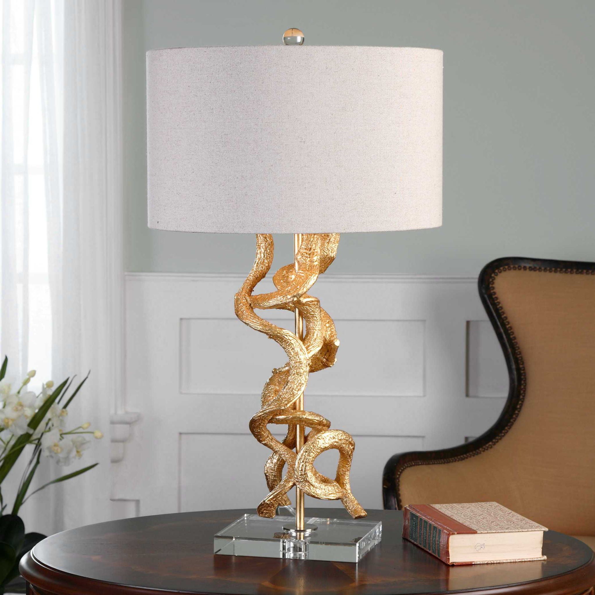 Twisted Vines - Table Lamp - Gold - Image 2