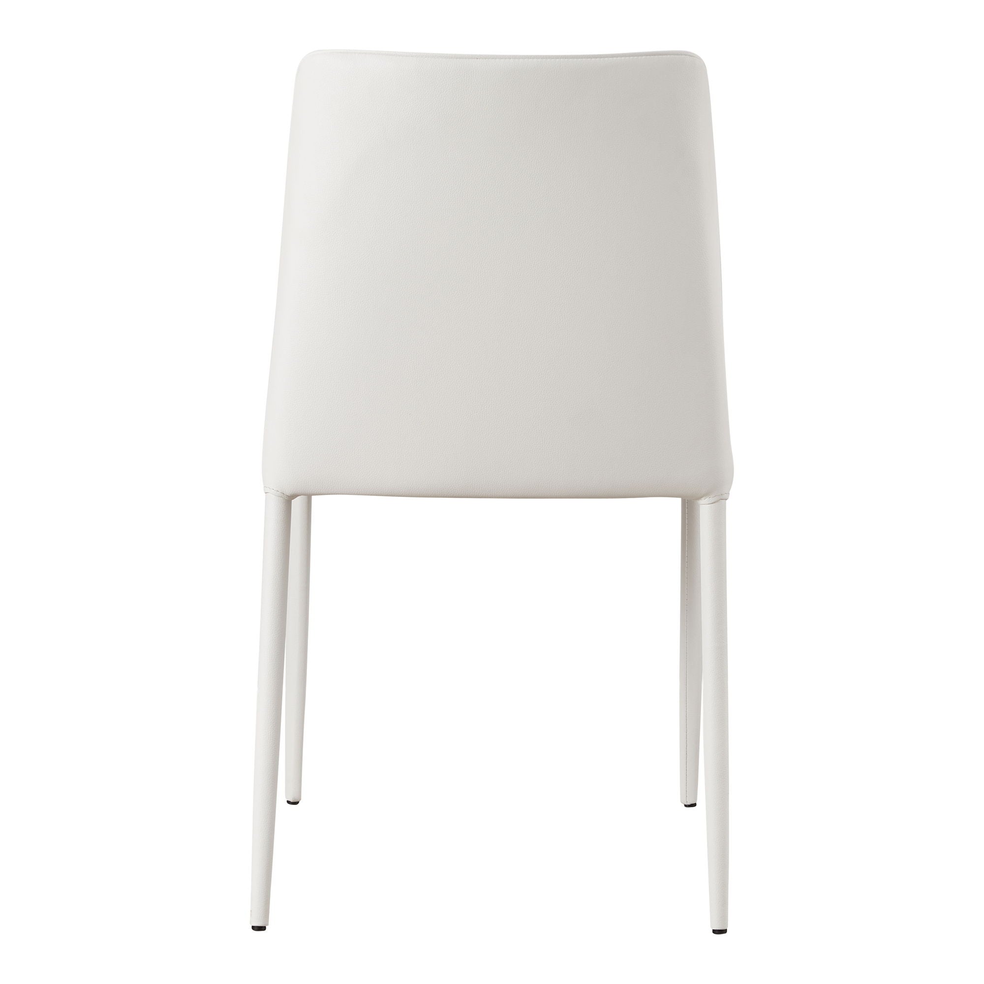 Nora - Vegan Leather Dining Chair (Set of 2) - White - Image 2