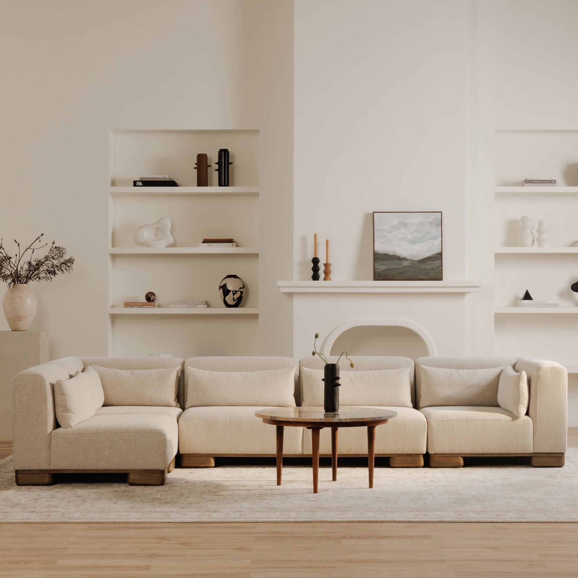 June - Lounge Modular Sectional - Oatmeal - Image 2