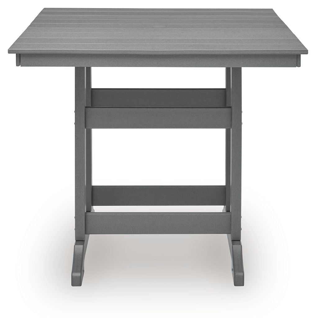 Sanctuary Beach - Square Counter Table With Umbrella Option - Dark Gray - Image 2