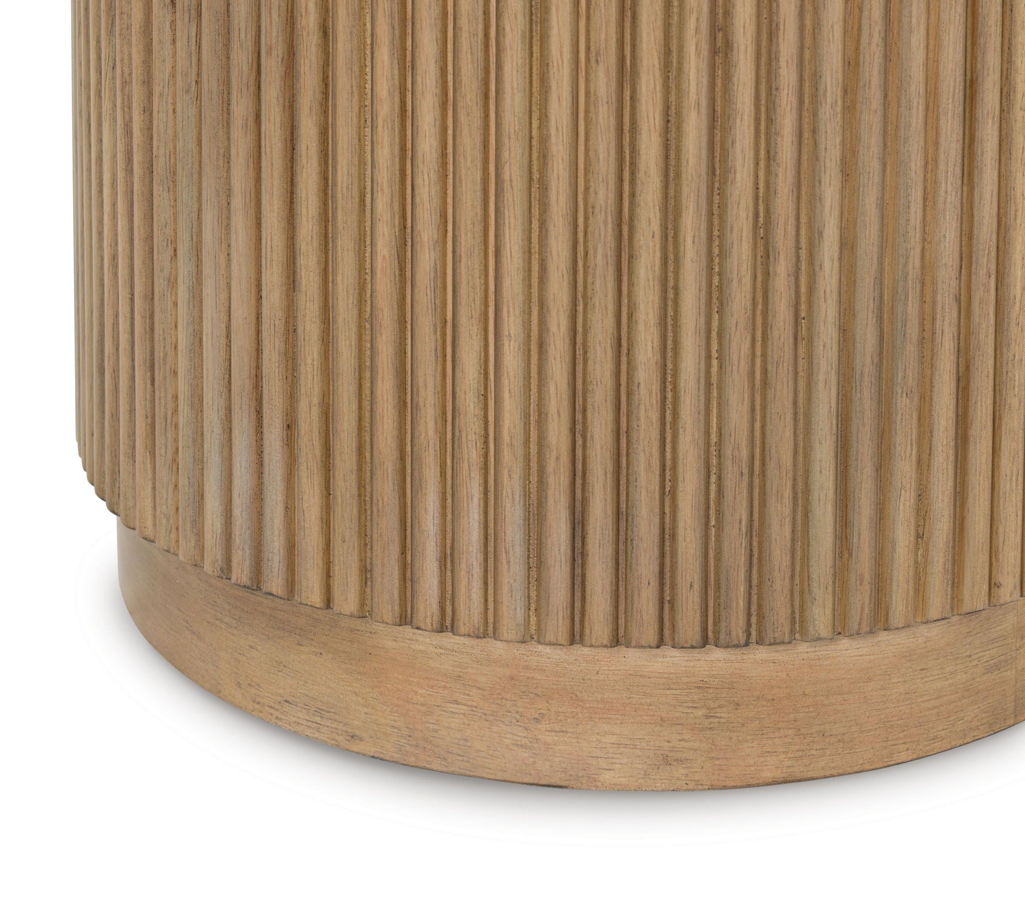 Camdill - Round Cocktail Table - Light Brown / White - Image 3