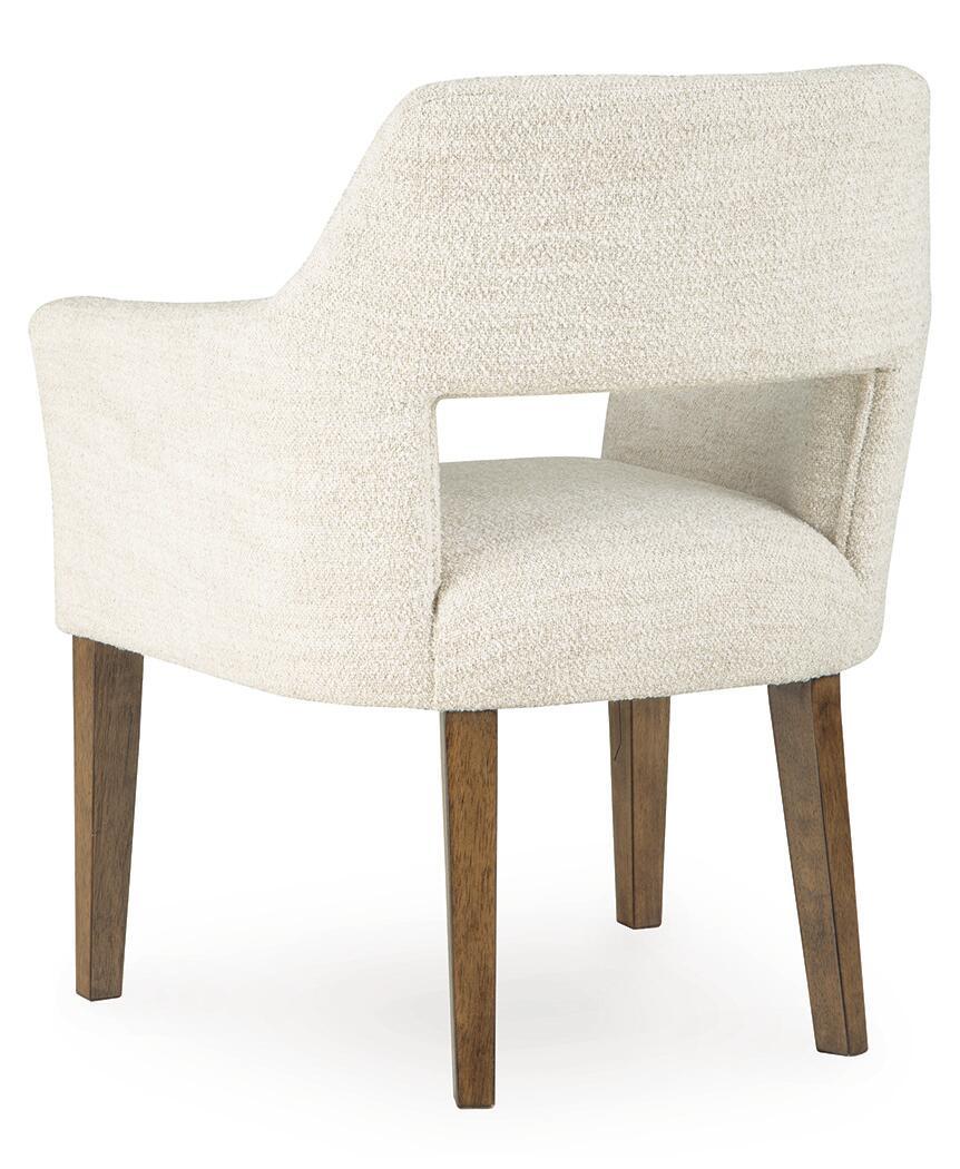 Marxmore - Dining Upholstered Arm Chair (Set of 2) - Beige / Brown - Image 2