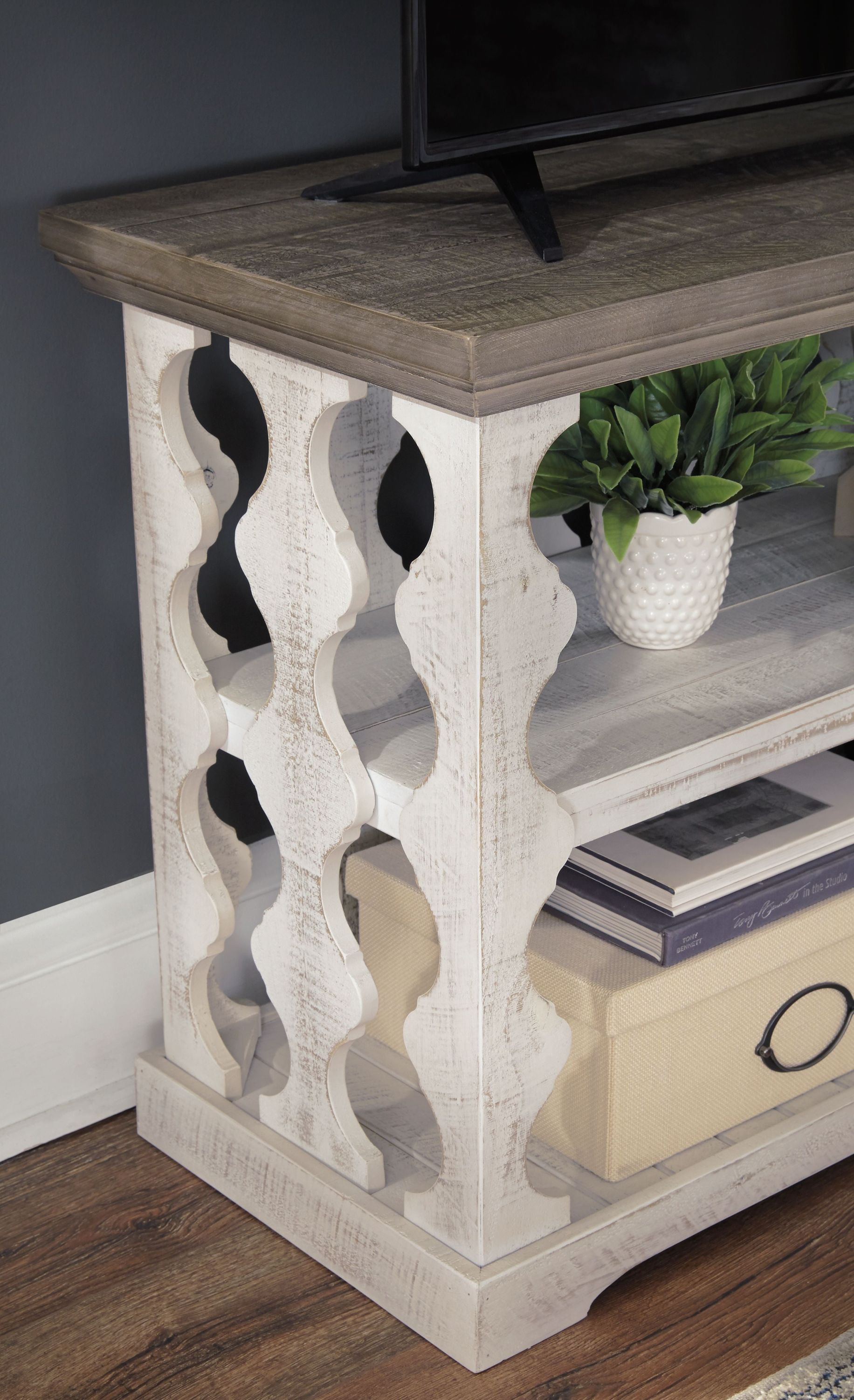 Havalance - Console Sofa Table - Gray / White - Image 2