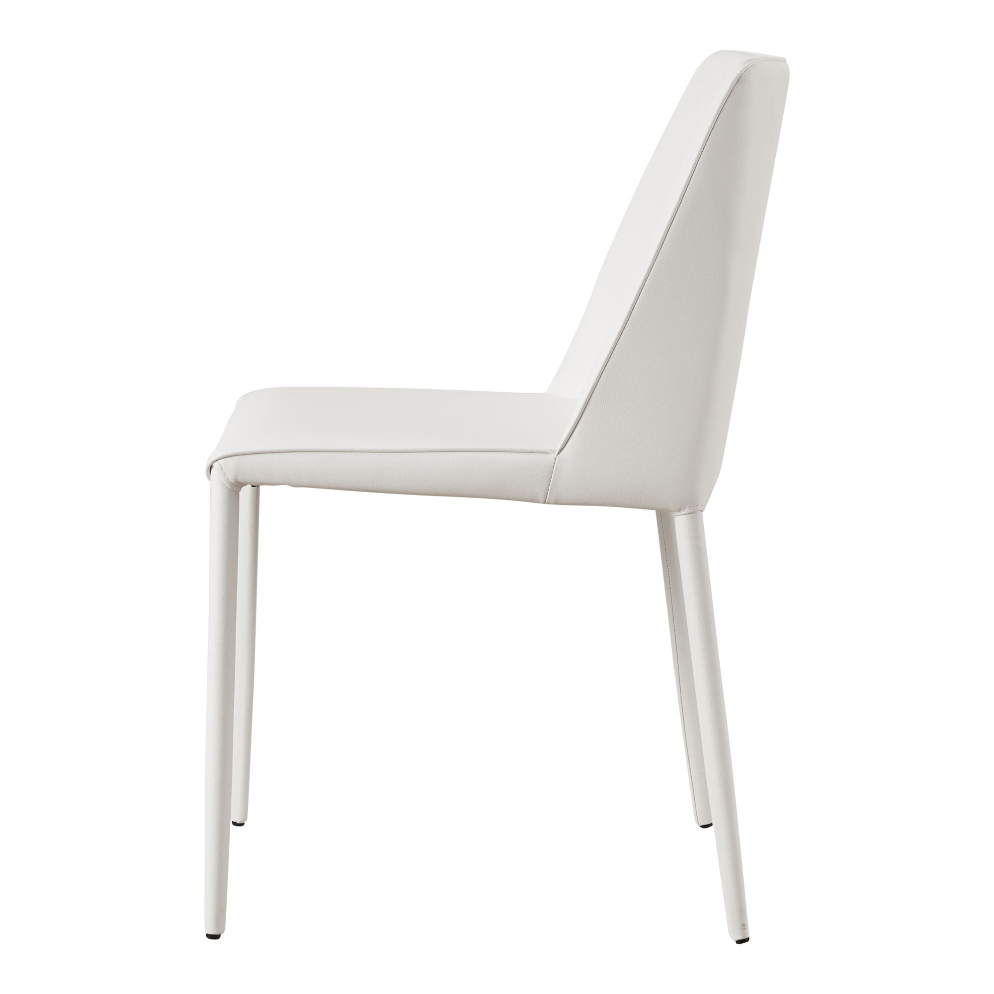 Nora - Vegan Leather Dining Chair (Set of 2) - White - Image 3