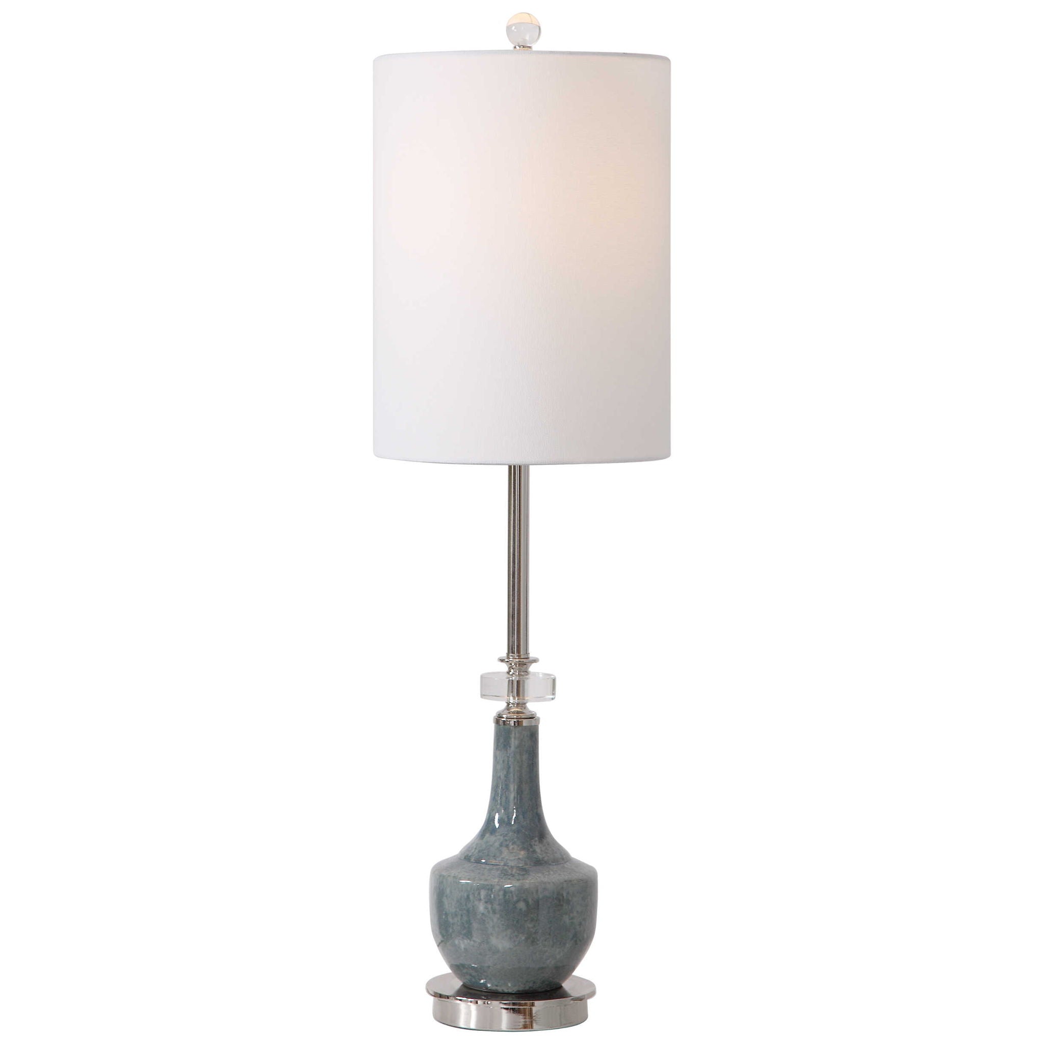 Piers - Mottled Buffet Lamp - Blue - Image 1