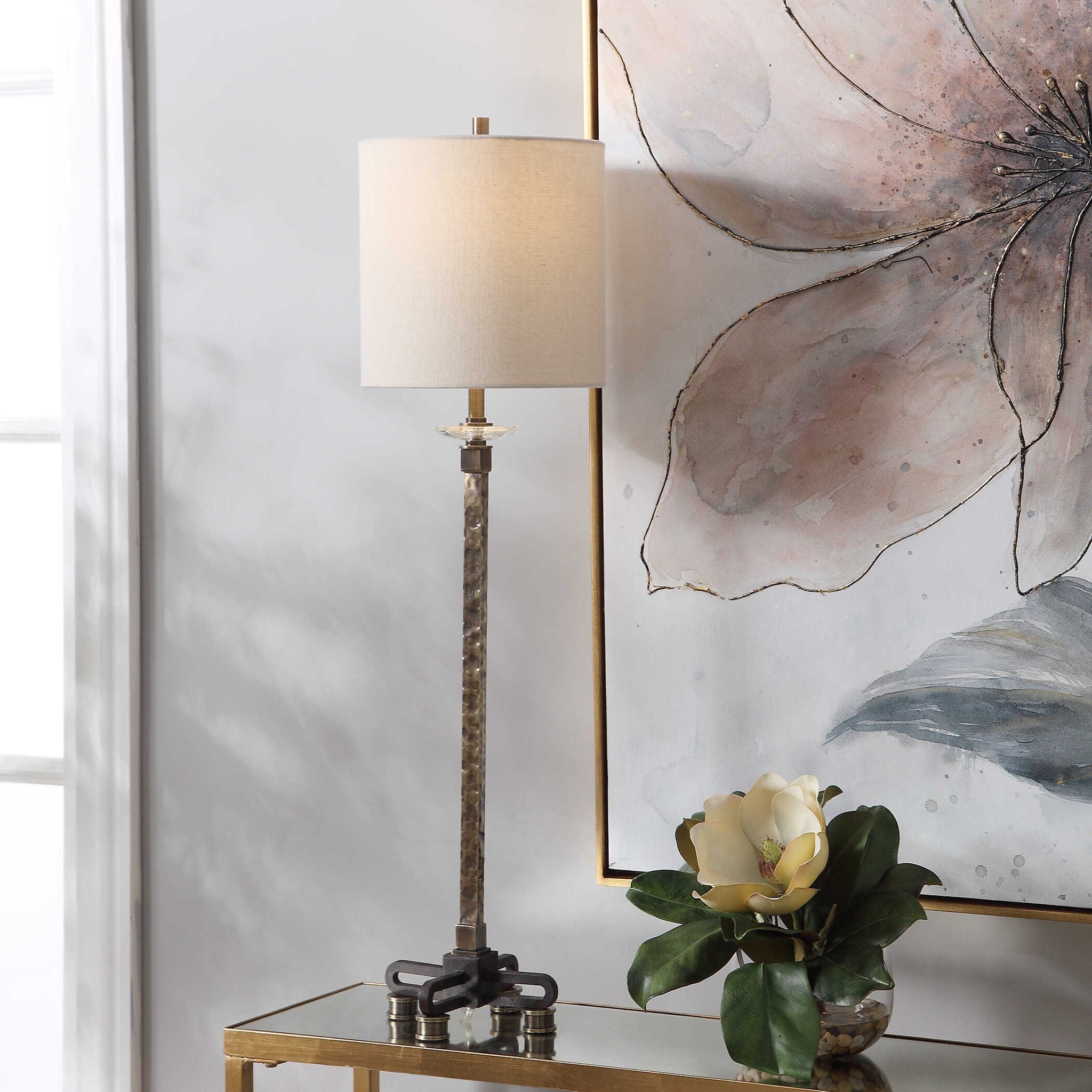 Parnell - Industrial Buffet Lamp - Dark Brown - Image 2
