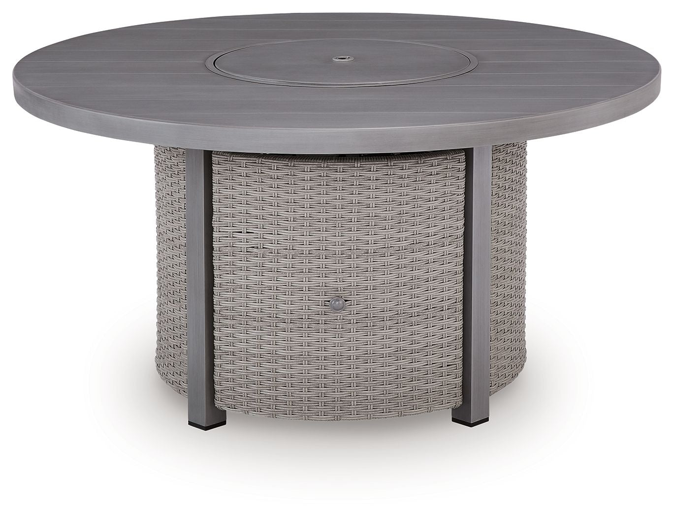 Half Moon Beach - Round Fire Pit Table - Gray - Image 2