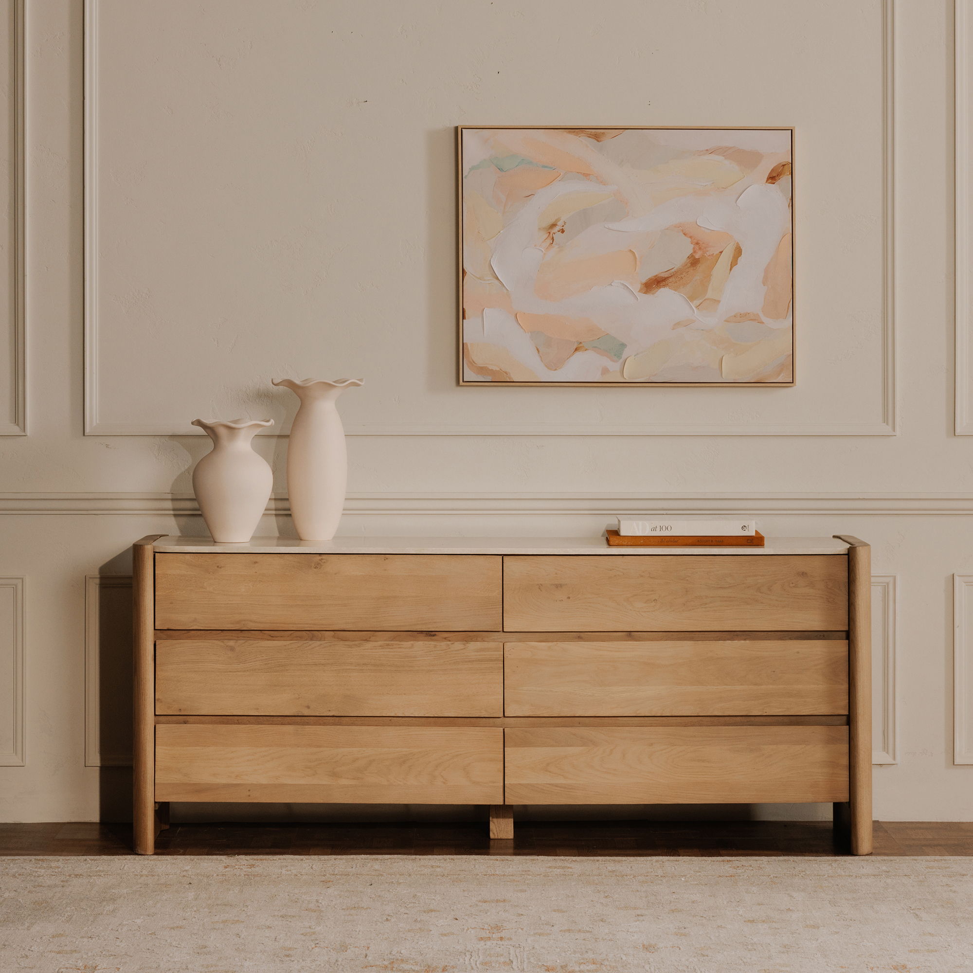 Lane - 6 Drawer Dresser - Natural - Image 3
