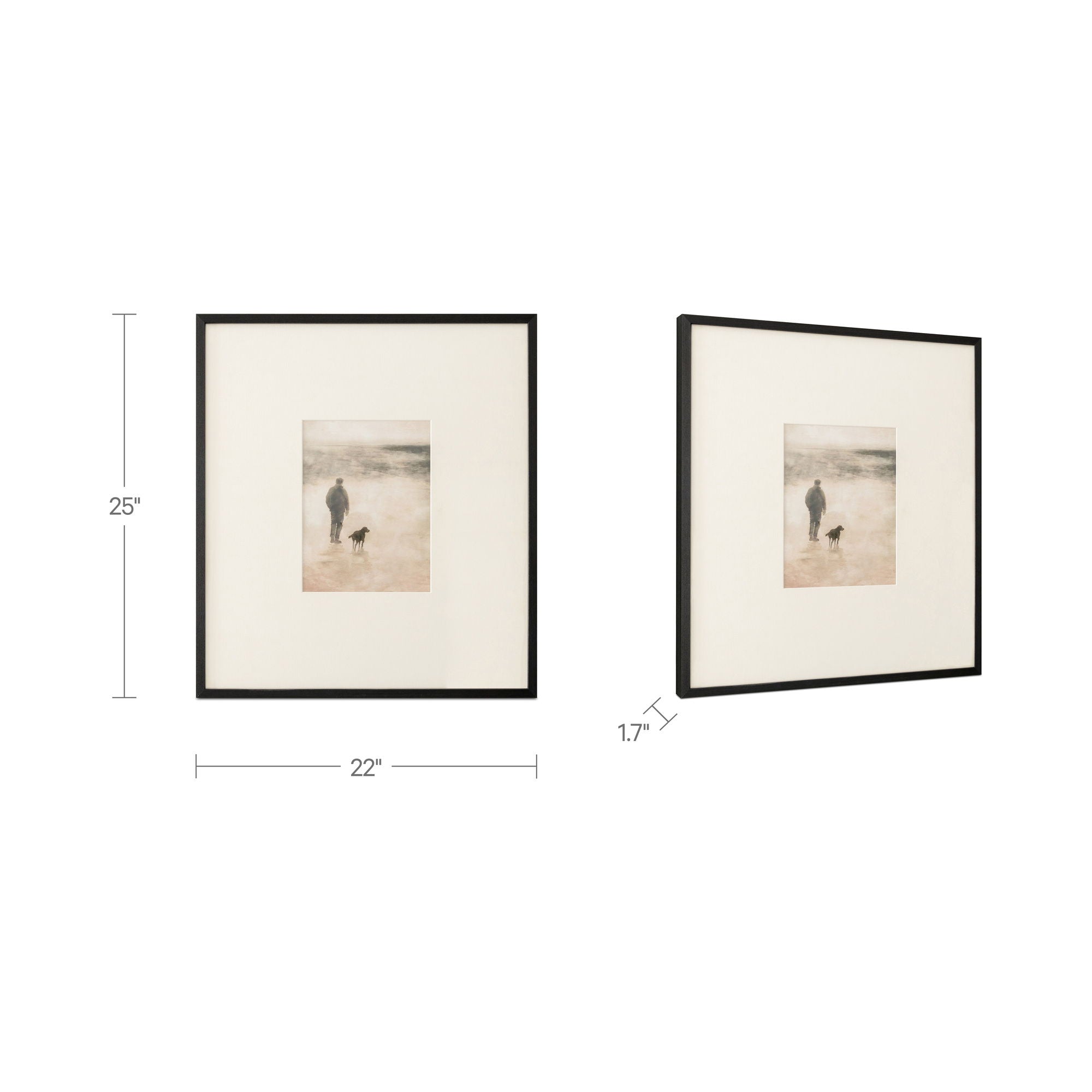 Strand - Framed Print - Beige - Image 2