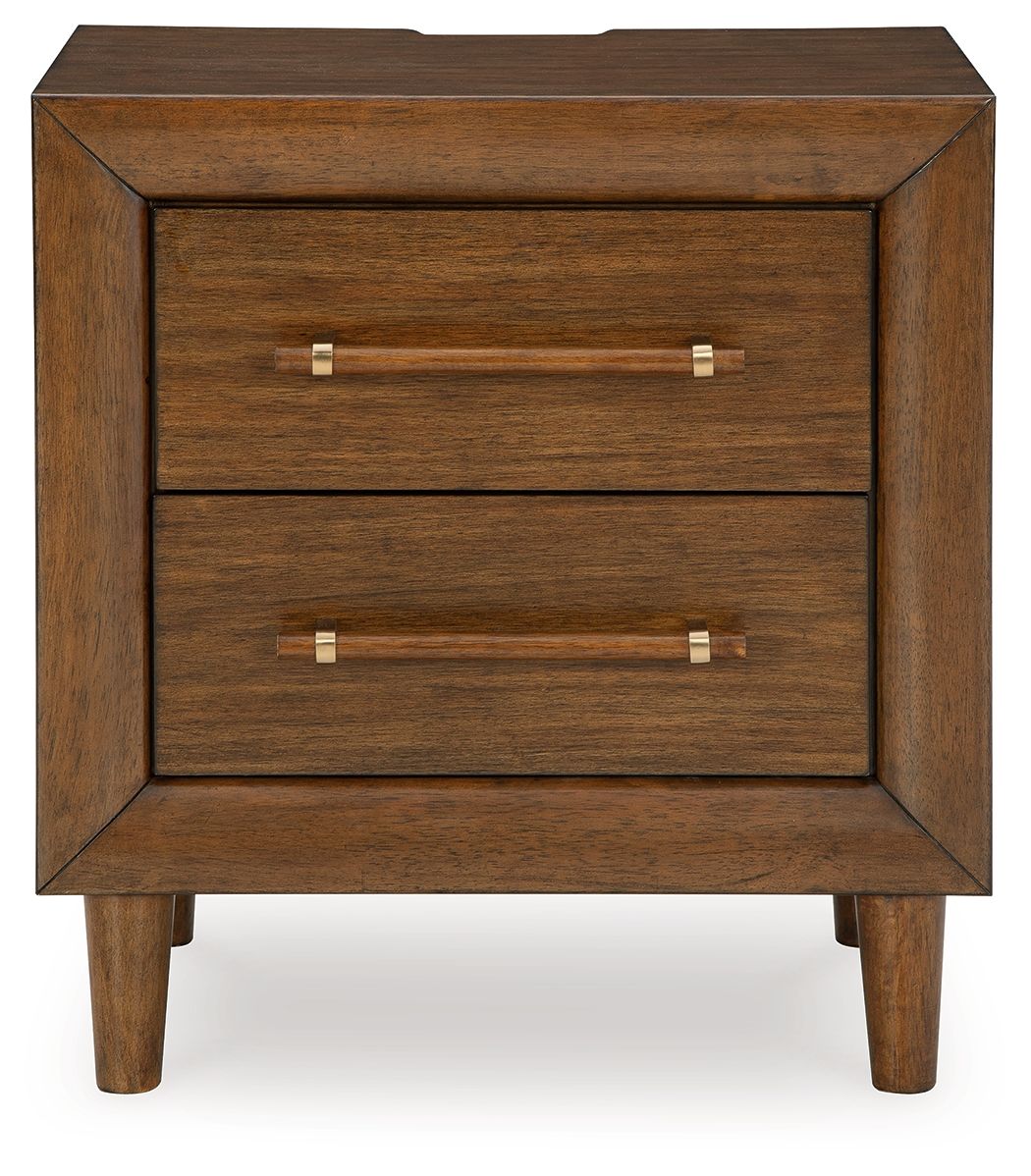 Lyncott - Two Drawer Night Stand - Brown - Image 3