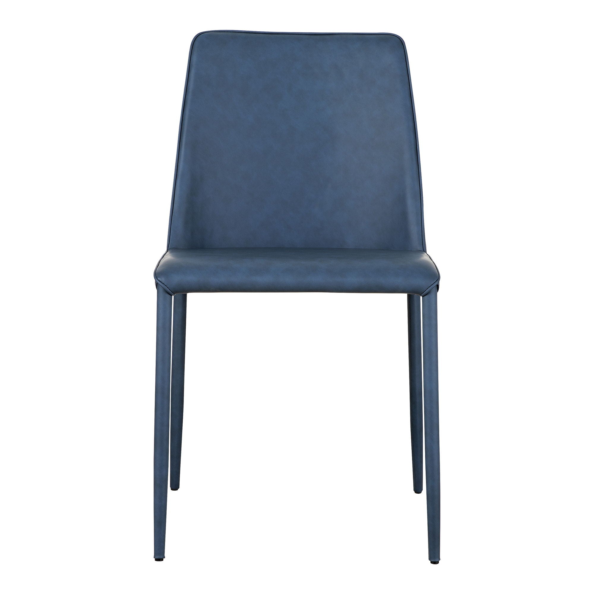Nora - Vegan Leather Dining Chair (Set of 2) - Ocean Cavern Gray - Image 2