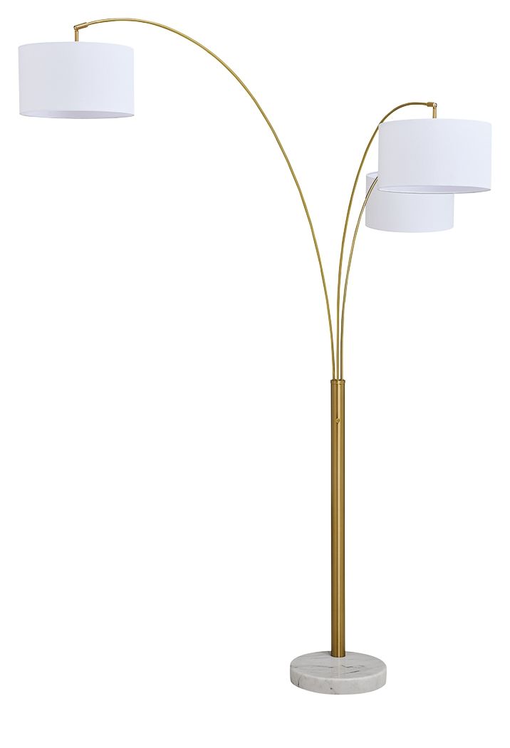 Valo – Metal Arc Lamp – Gold Finish