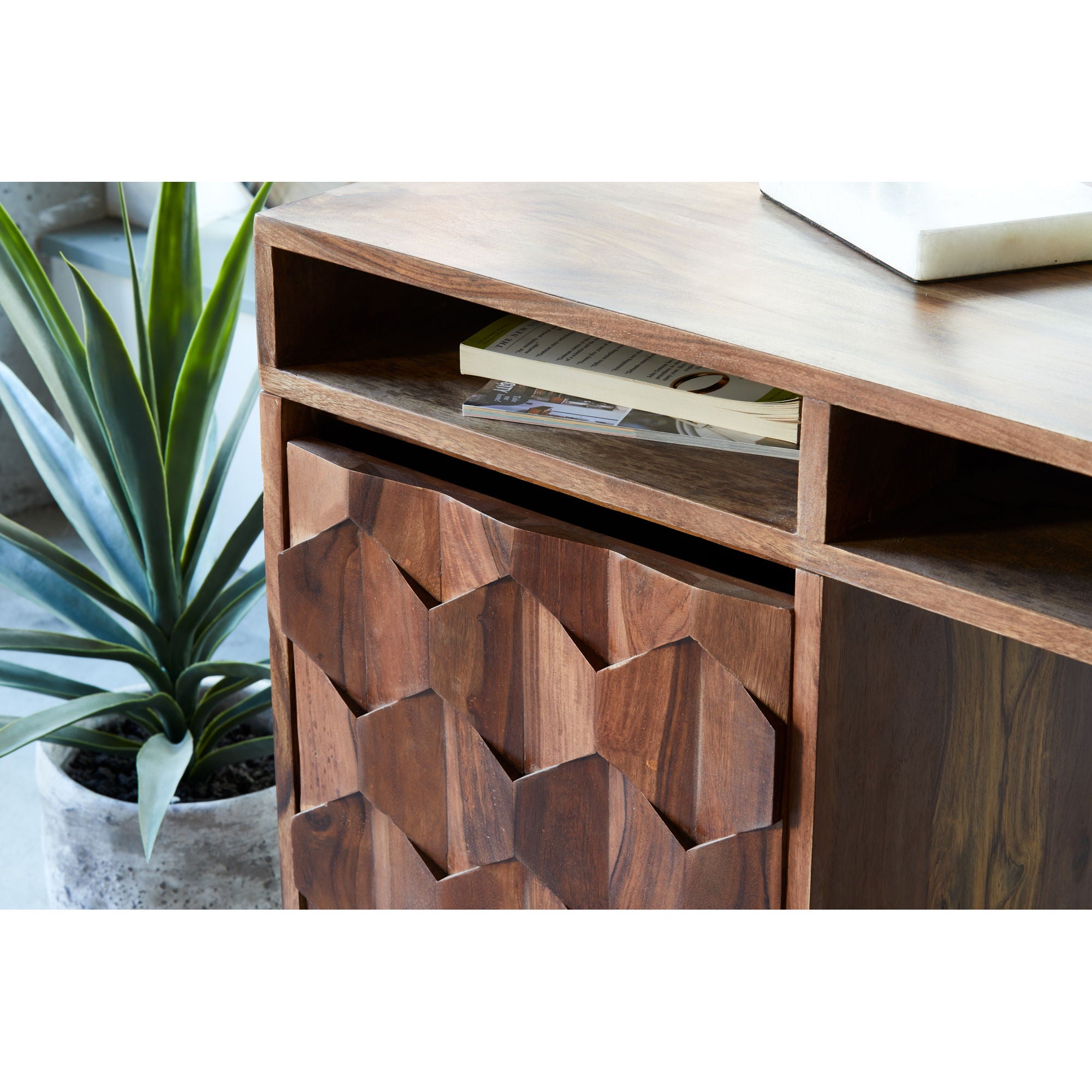 O2 - Desk - Caramel Brown - Image 2