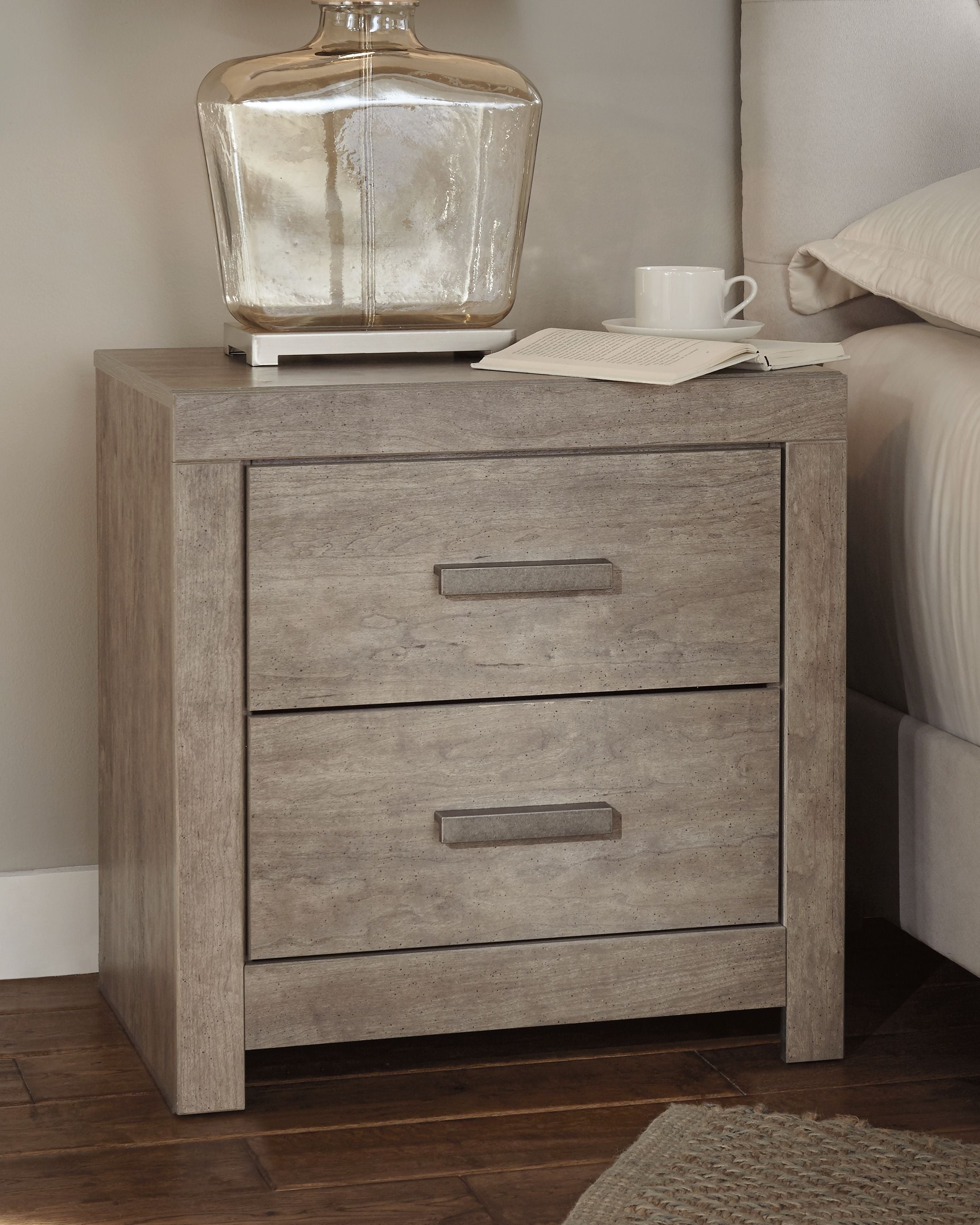 Culverbach - Two Drawer Night Stand - Gray - Image 2