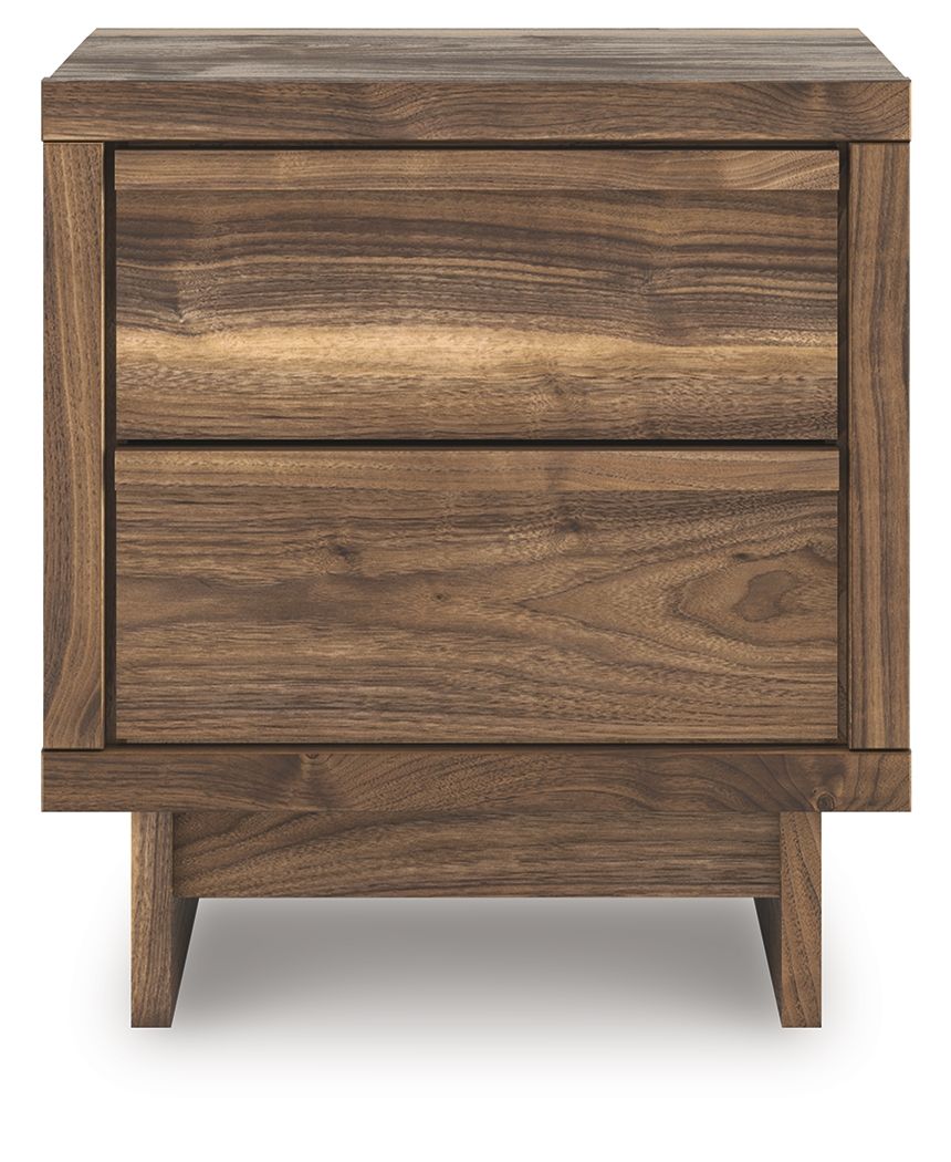 Chirason - Two Drawer Night Stand - Brown - Image 2