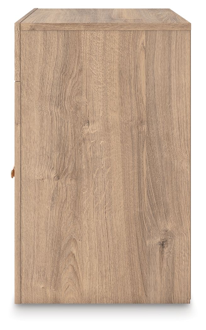 Kinlanni - One Drawer Night Stand - Tan - Image 3