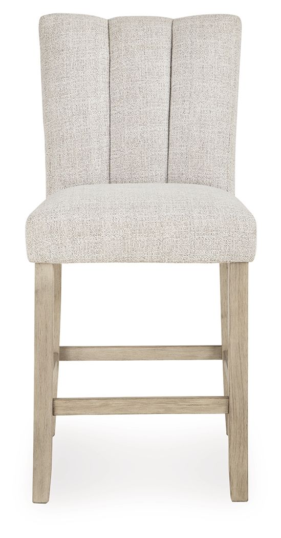 Larawyn - Upholstered Barstool (Set of 2) - Bisque - Image 3