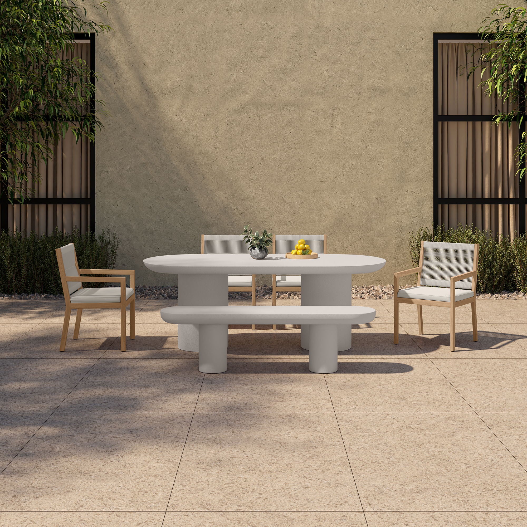 Rocca - Dining Table - Cream - Image 3