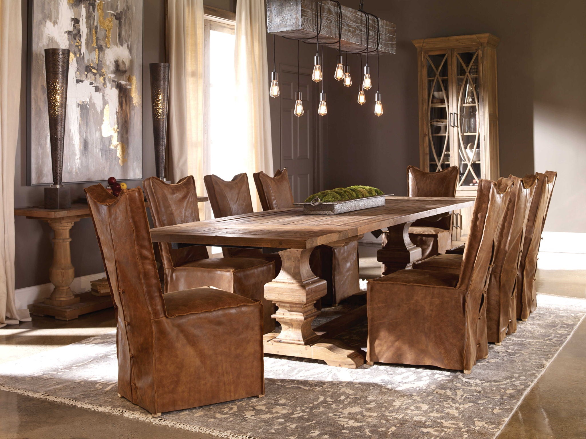 Delroy - Armless Chairs (Set of 2) - Cognac - Image 2