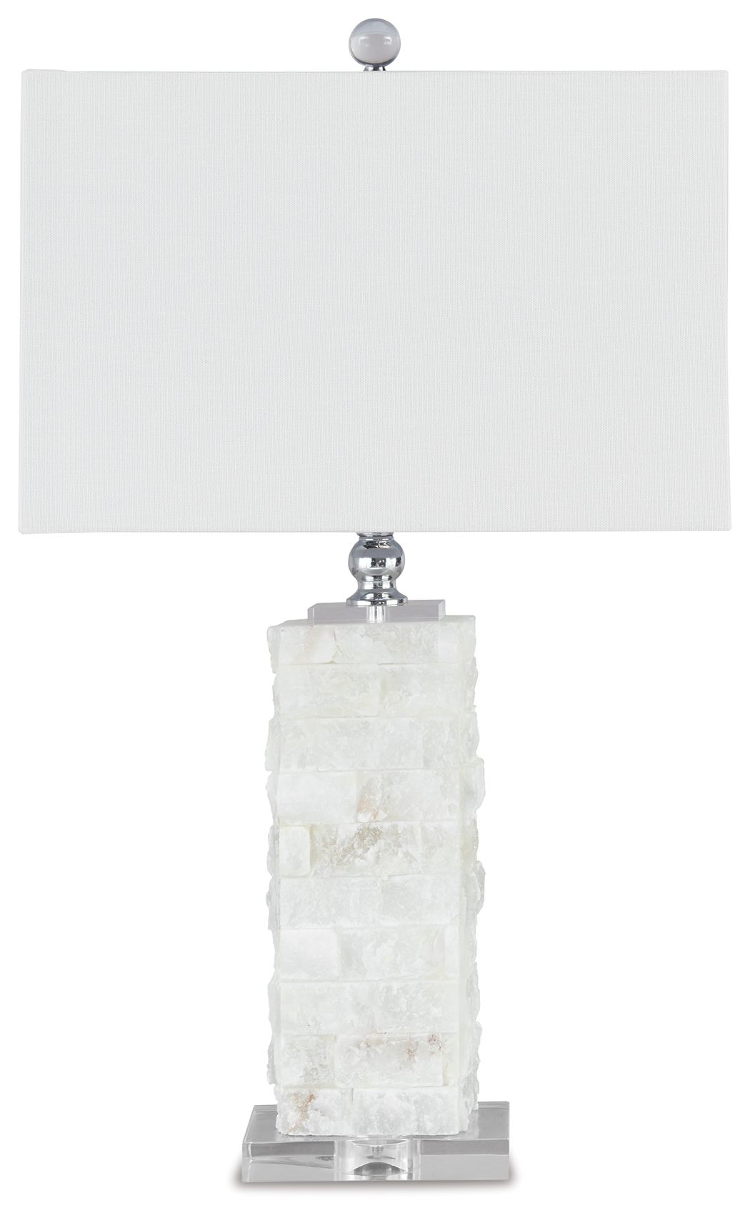 Malise - Alabaster Table Lamp  - White - Image 1