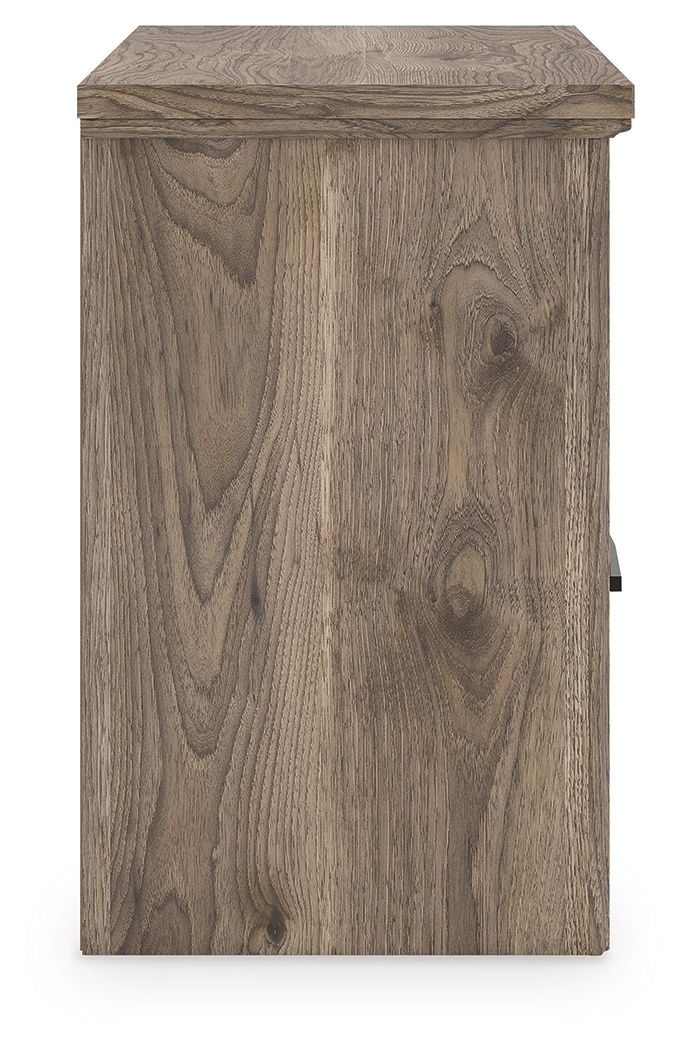 Rusticott - Two Drawer Night Stand - Brown - Image 2
