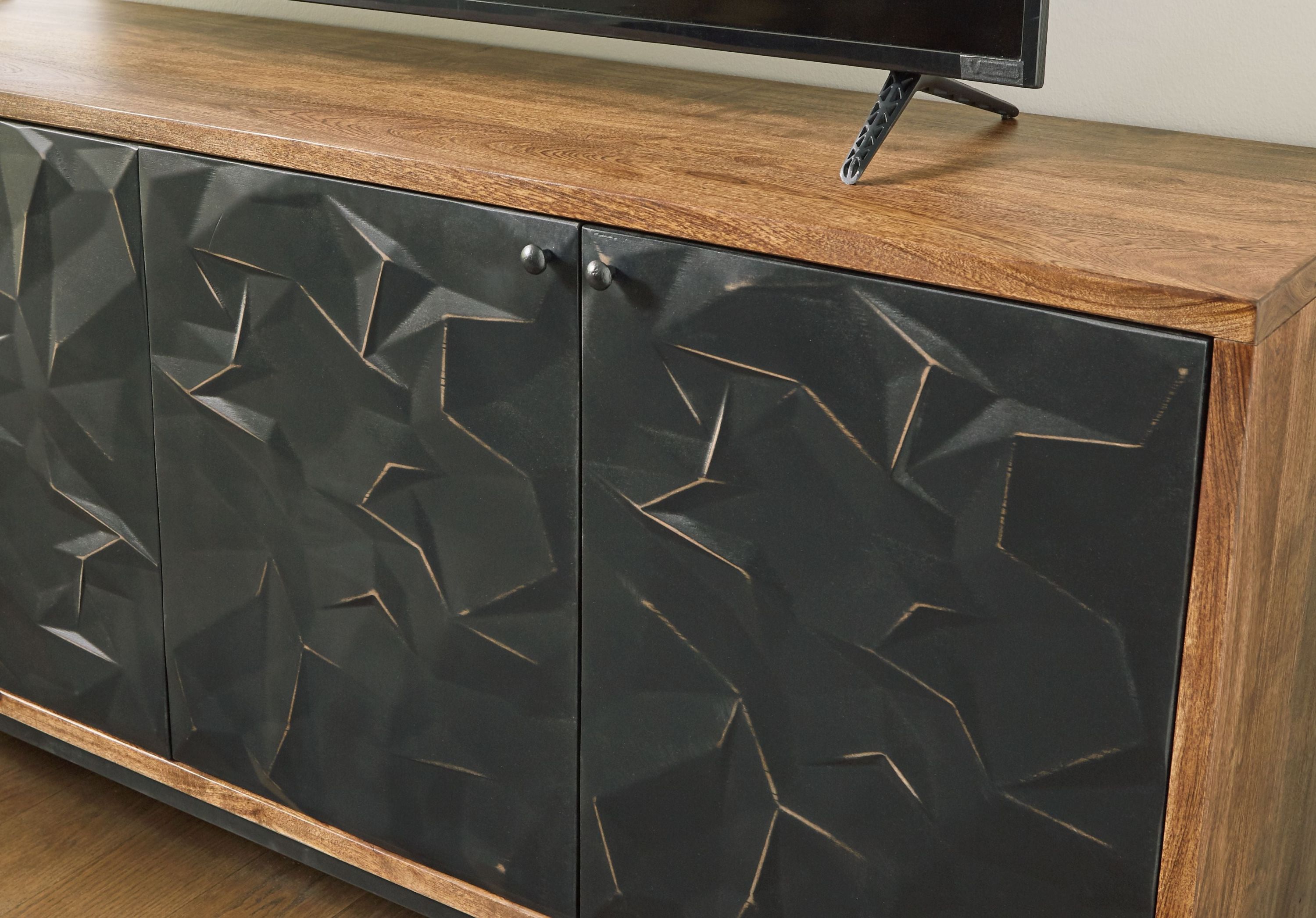 Dorannby - Accent Cabinet - Black / Brown - Image 2