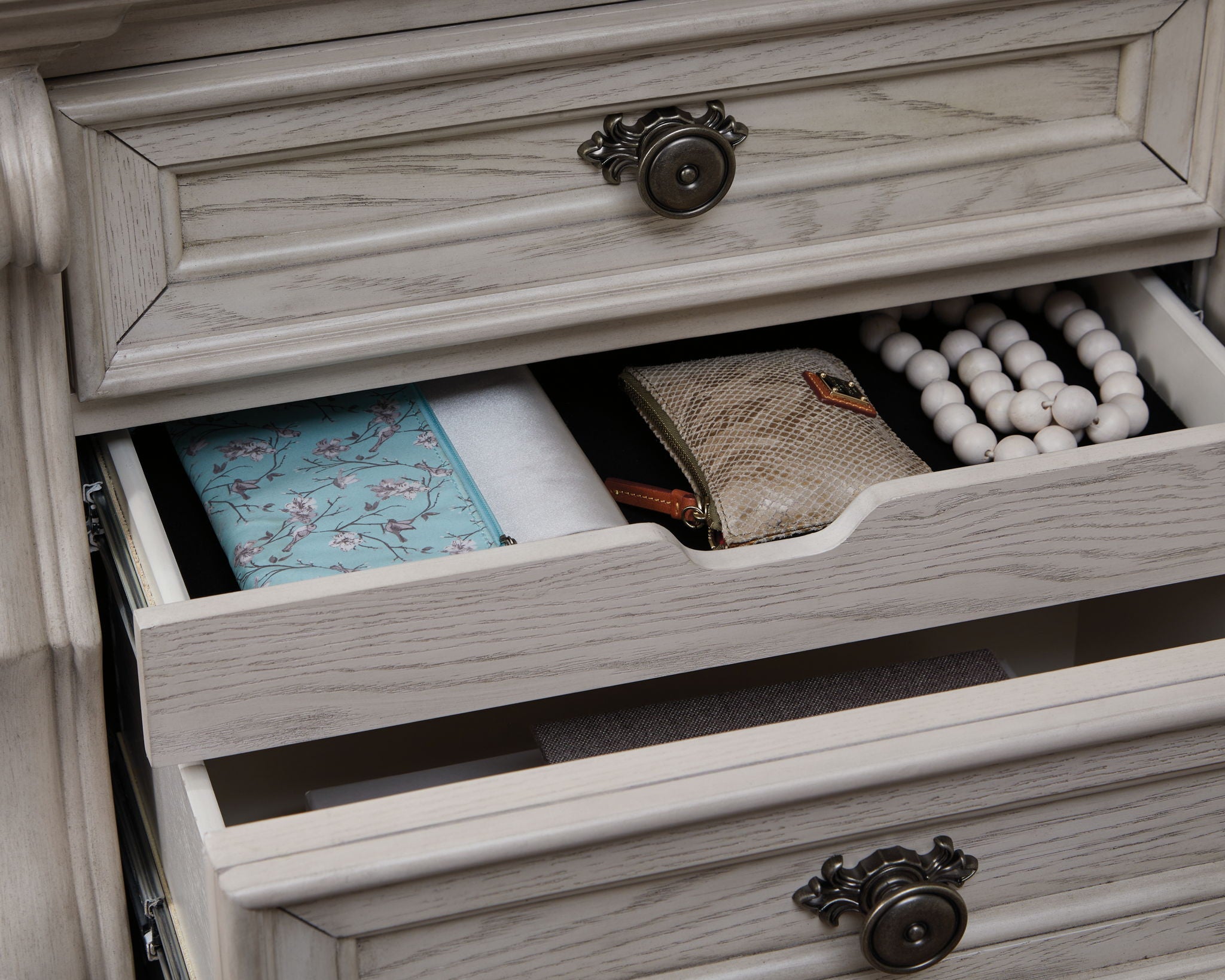 Bruchandi - Three Drawer Night Stand - Antique White - Image 3