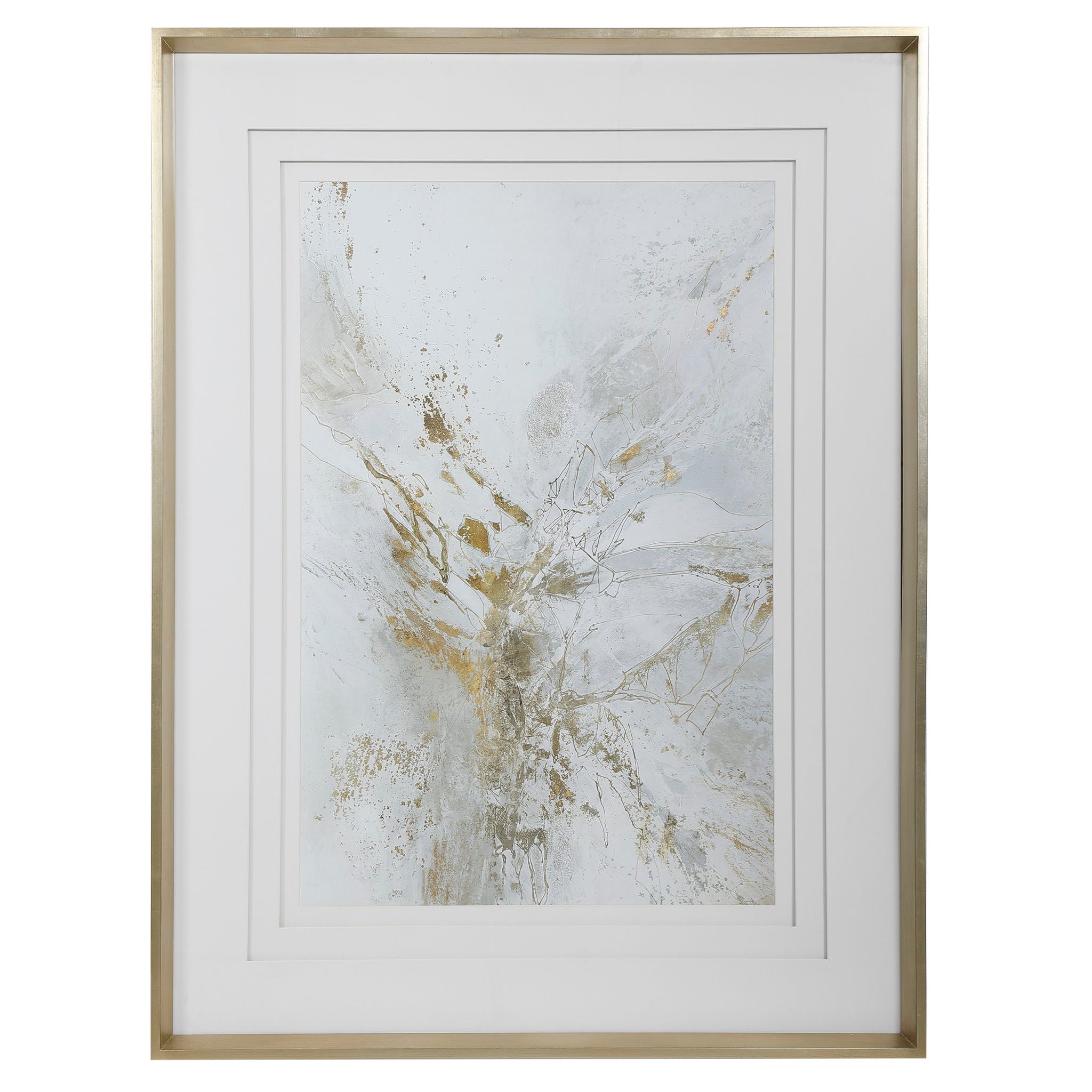 Pathos - Framed Abstract Print - Gold - Image 1