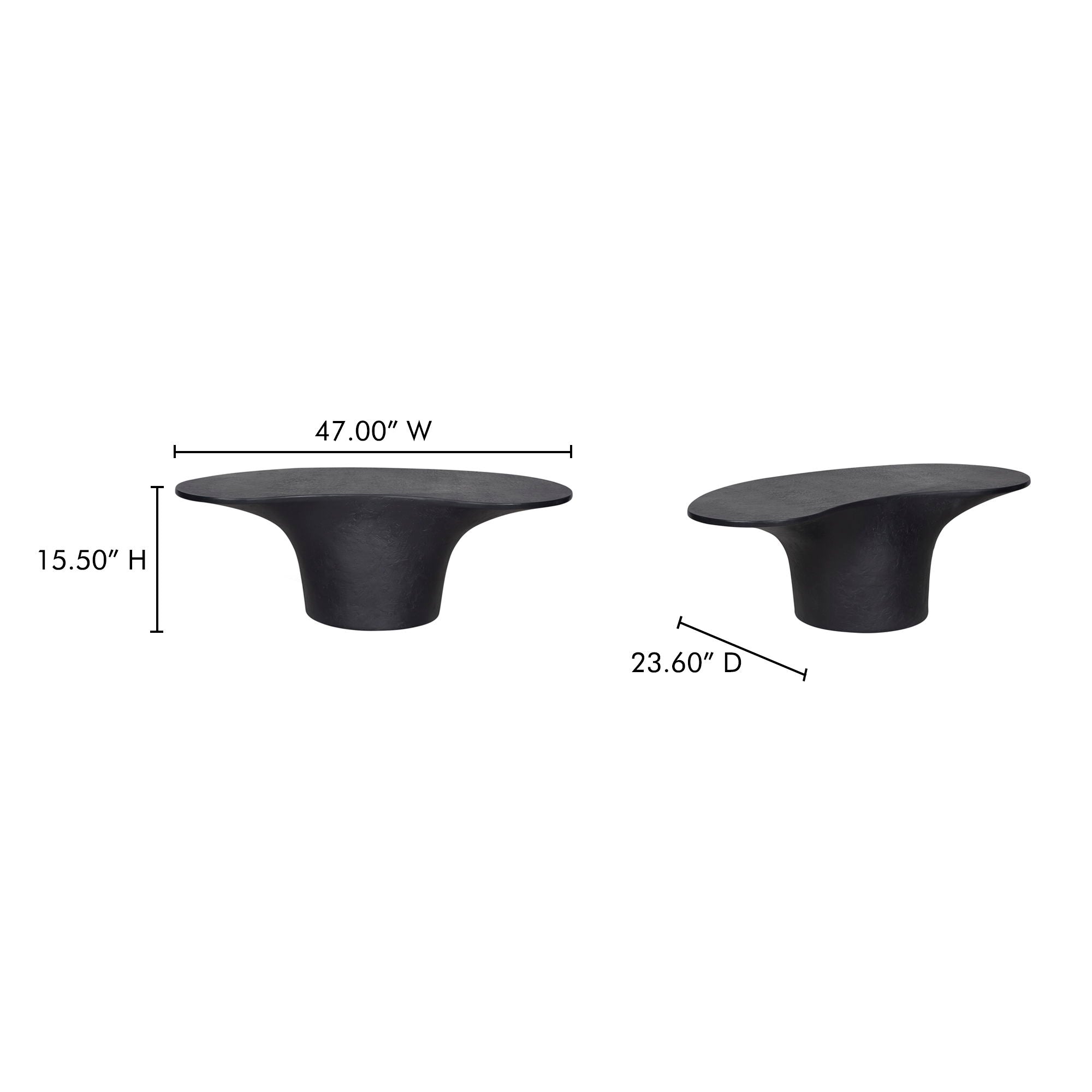 Yumi - Outdoor Coffee Table - Black - Image 2