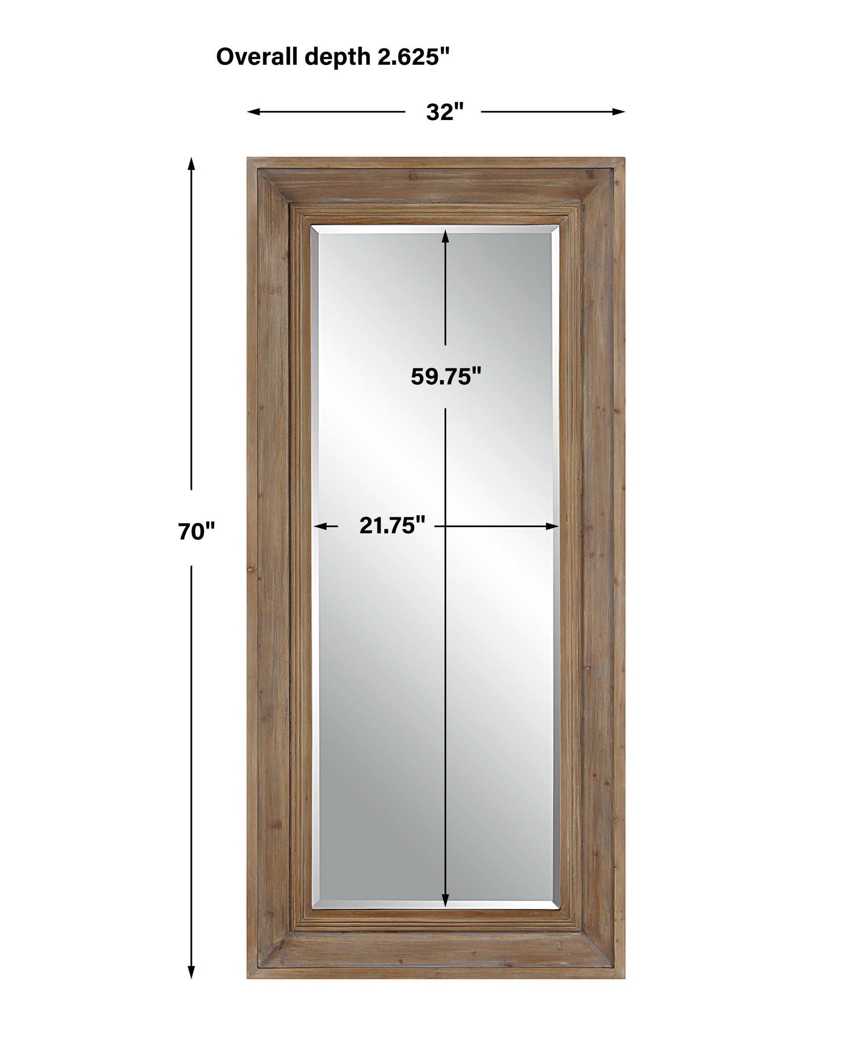 Missoula - Large Natural Wood Mirror - Image 3