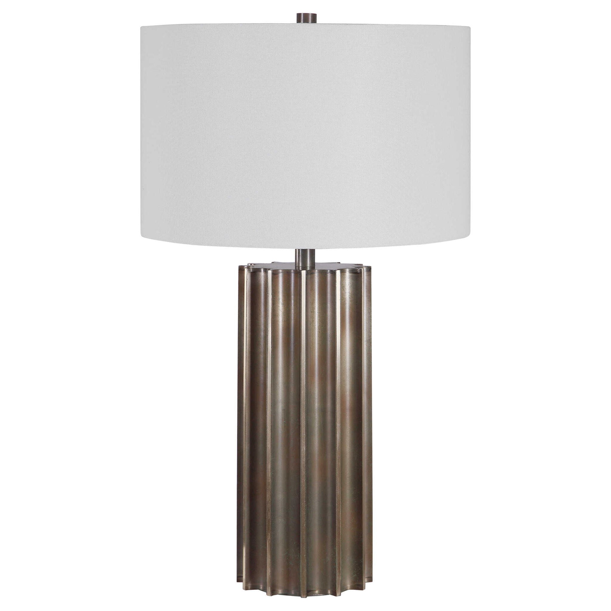 Khalio - Gun Metal Table Lamp - Dark Brown - Image 2
