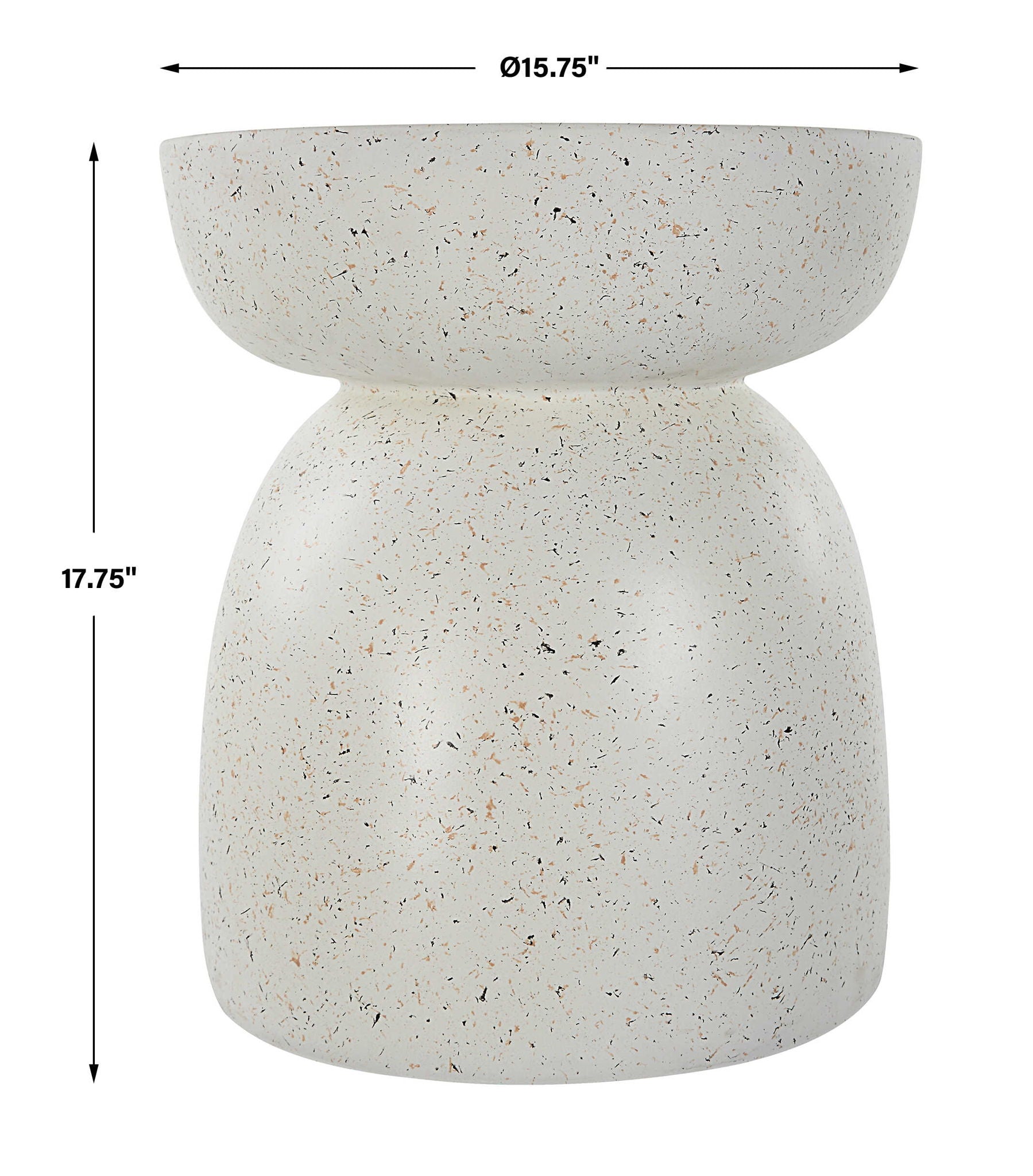 Inhale - Cast Accent Table - White - Image 2