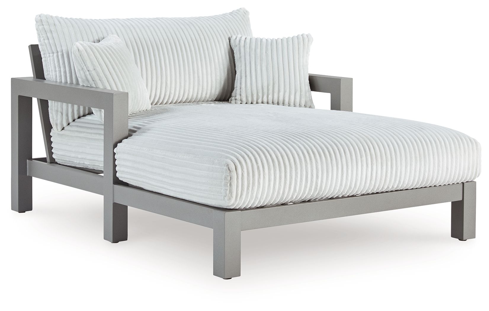 Hurley Park - Chaise Lounge With Cushion - Gray - Image 1