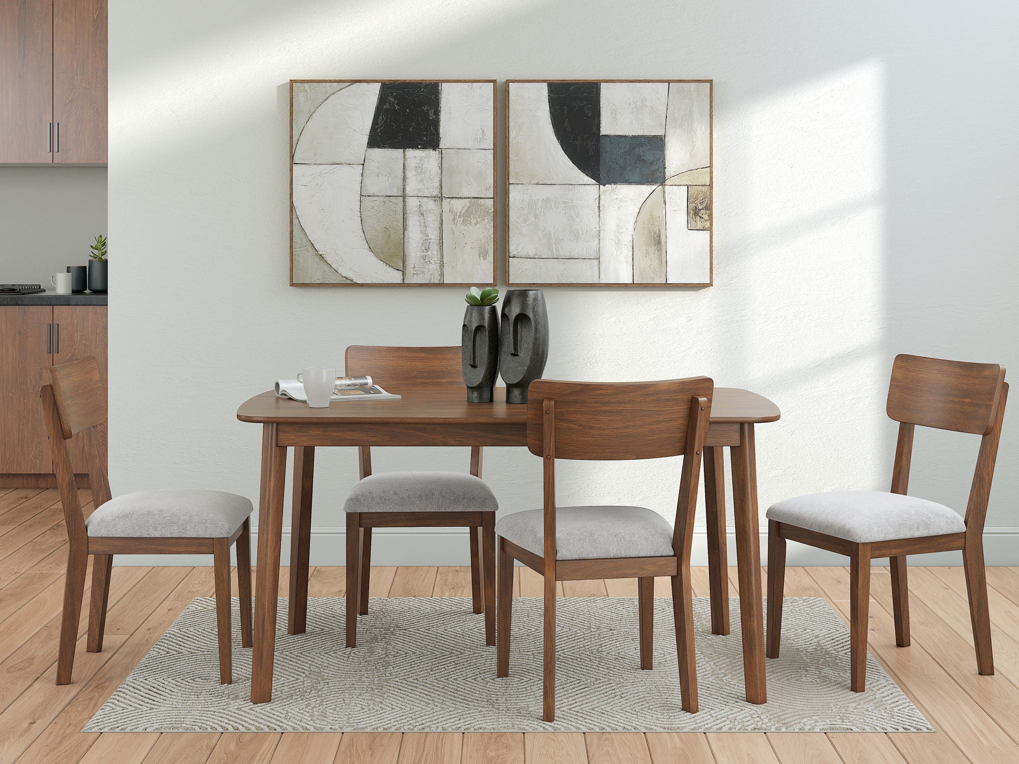 Tameride - Dining Room Table Set (Set of 5) - Brown - Image 3