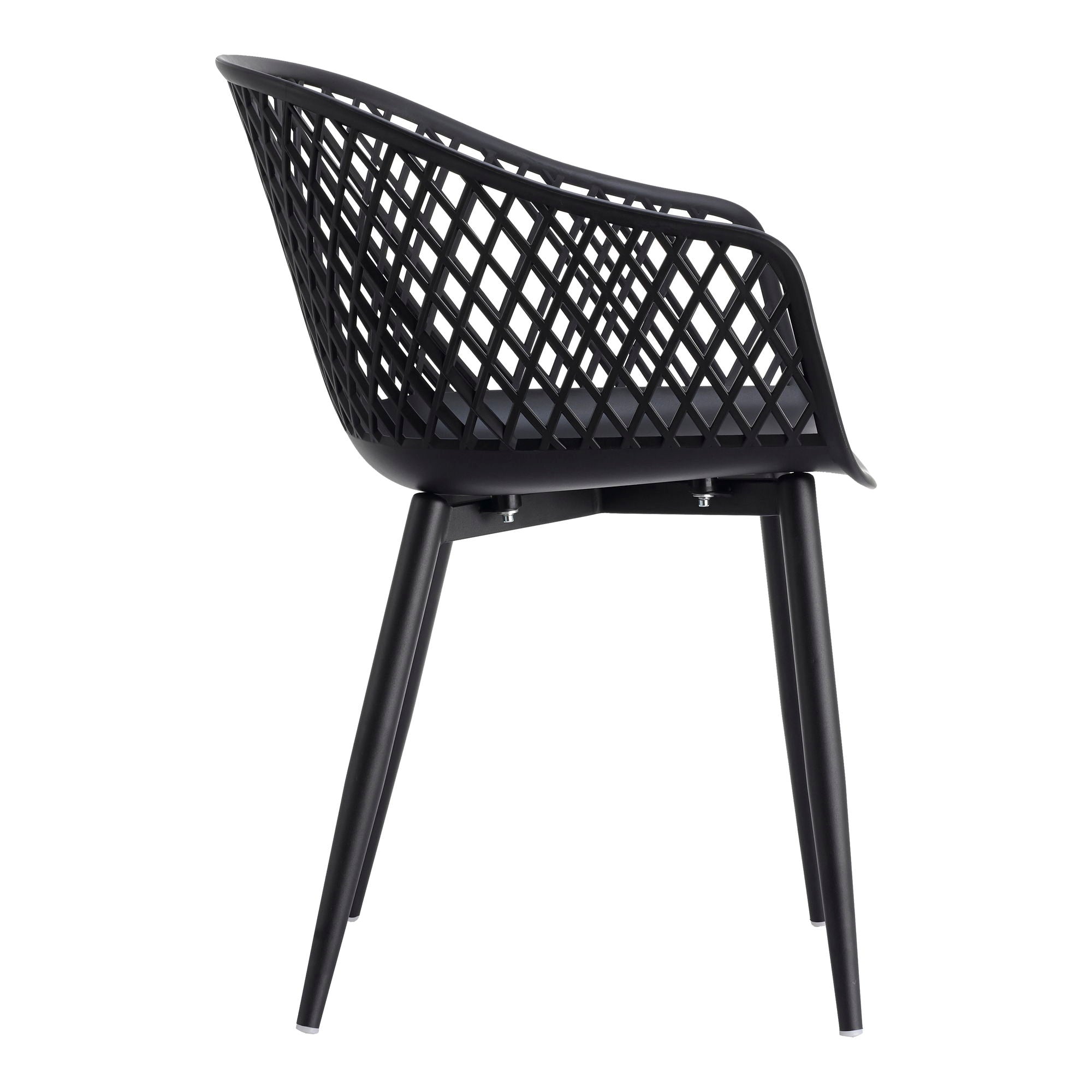 Piazza - Outdoor Chair (Set of 2) - Black - Image 3