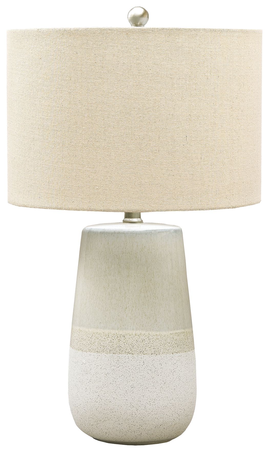 Shavon - Ceramic Table Lamp  - Beige / White - Image 1