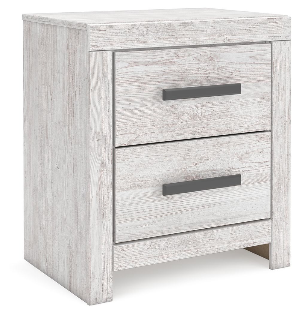 Cayboni – Two Drawer Night Stand – Whitewash