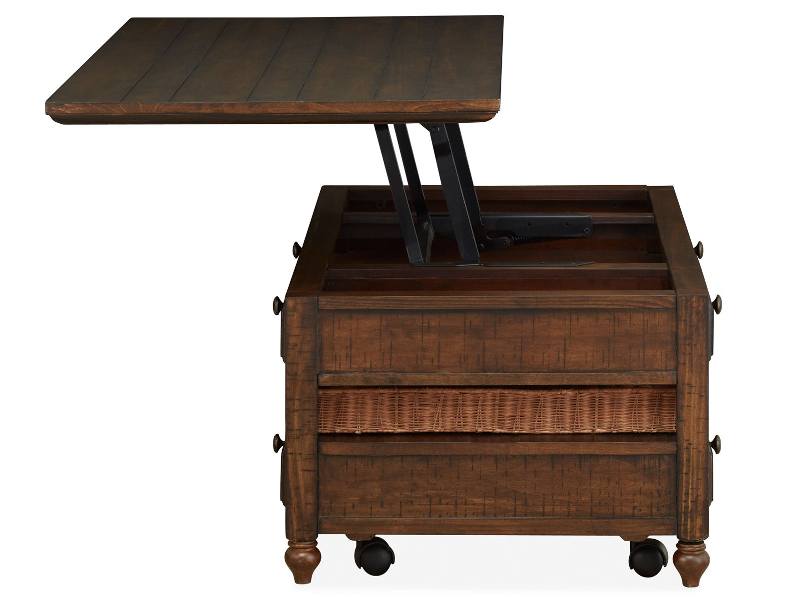 Cottage Lane - Wood Rectangular Lift-top Cocktail Table - Coffee - Image 2